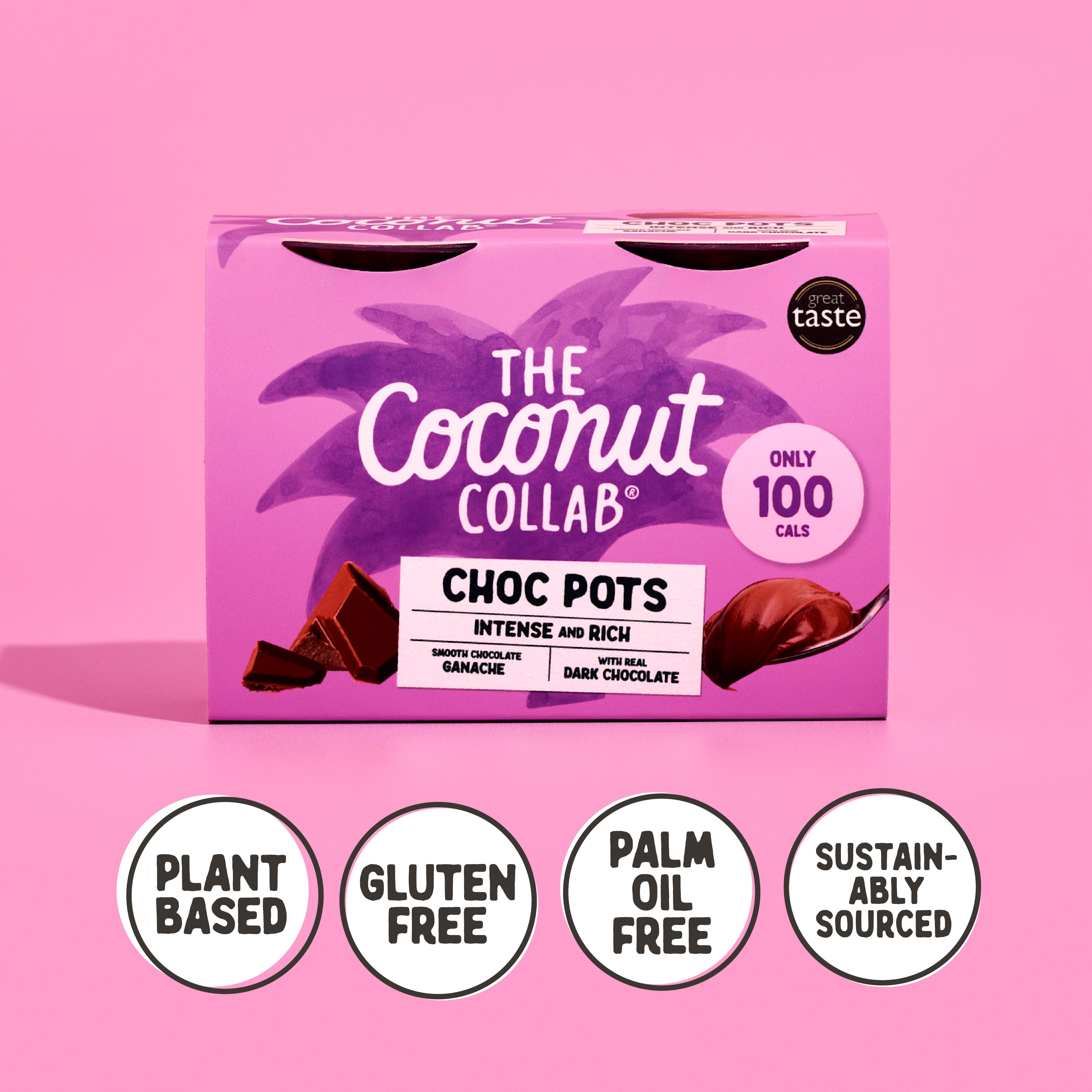 The Coconut Collab Choc Pots chocolate dessert 4x45g thumbnail 4