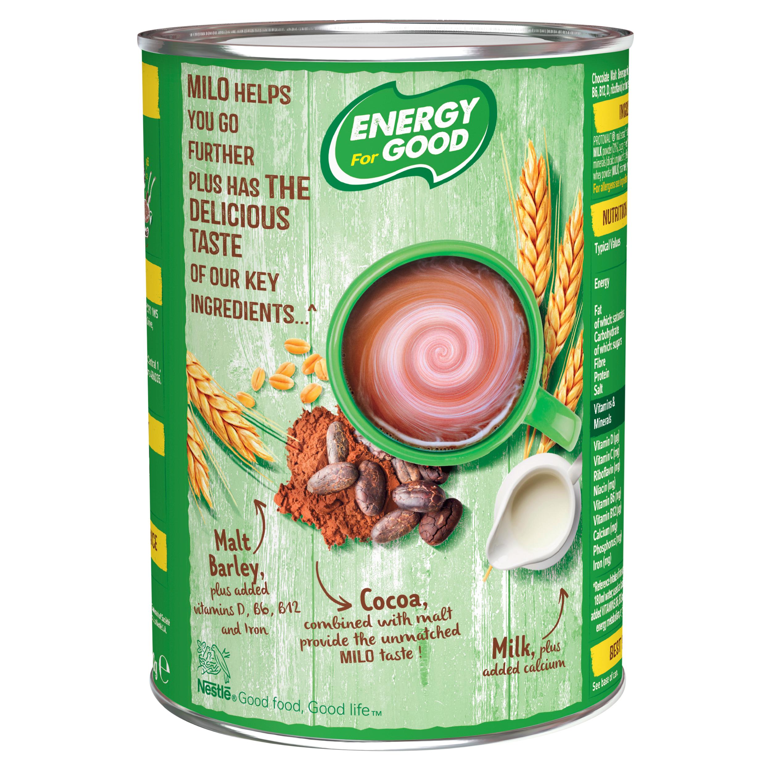 Milo Instant Malt Chocolate Drinking Powder Tin Singapore 400g thumbnail 2