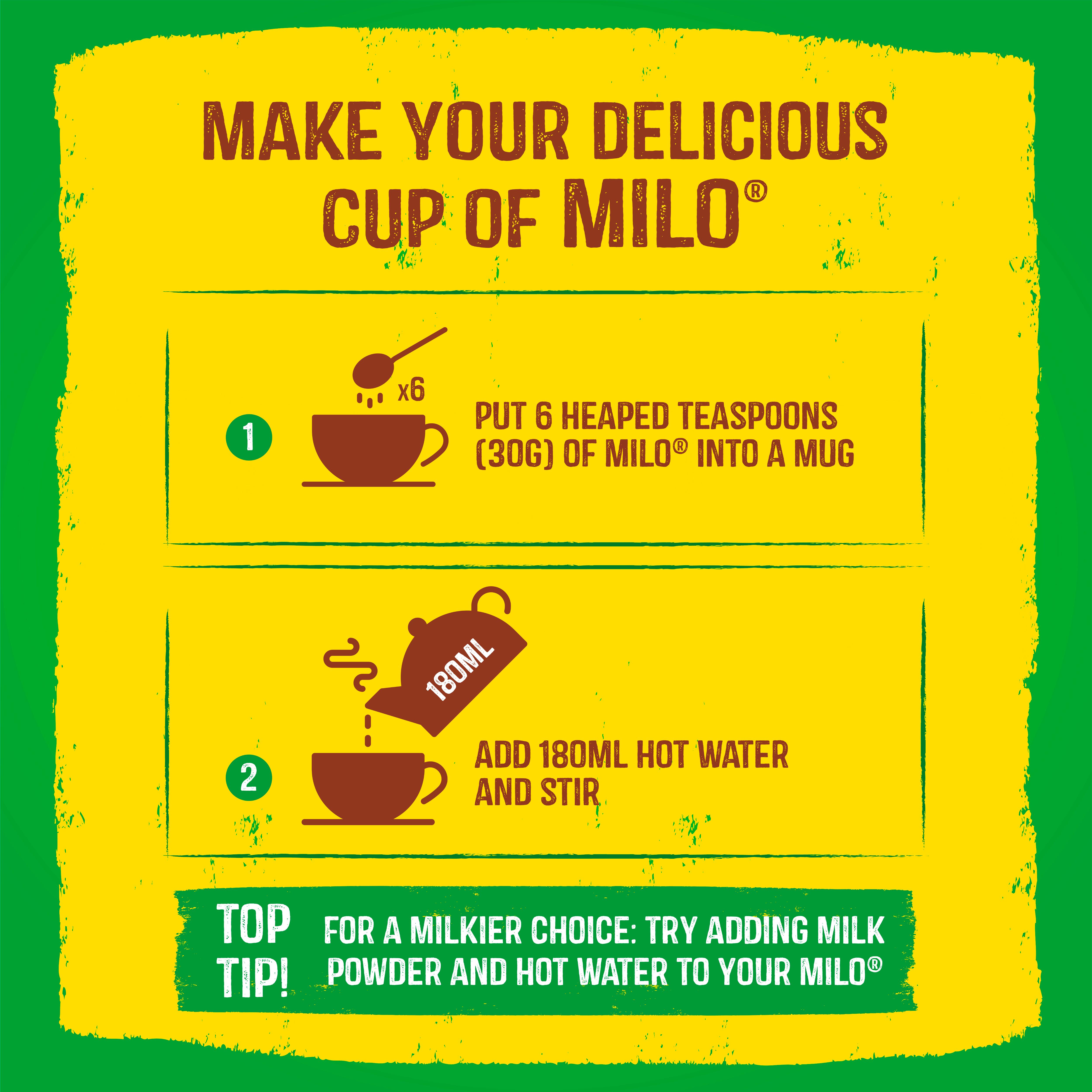 Milo Instant Malt Chocolate Drinking Powder Tin Singapore 400g thumbnail 4