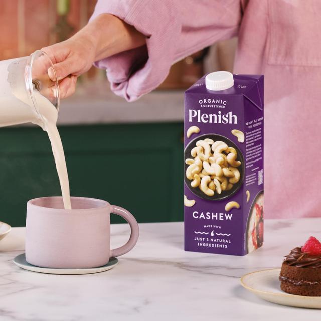 Plenish  1L Chilled Dairy Free Organic Cashew Drink thumbnail 3