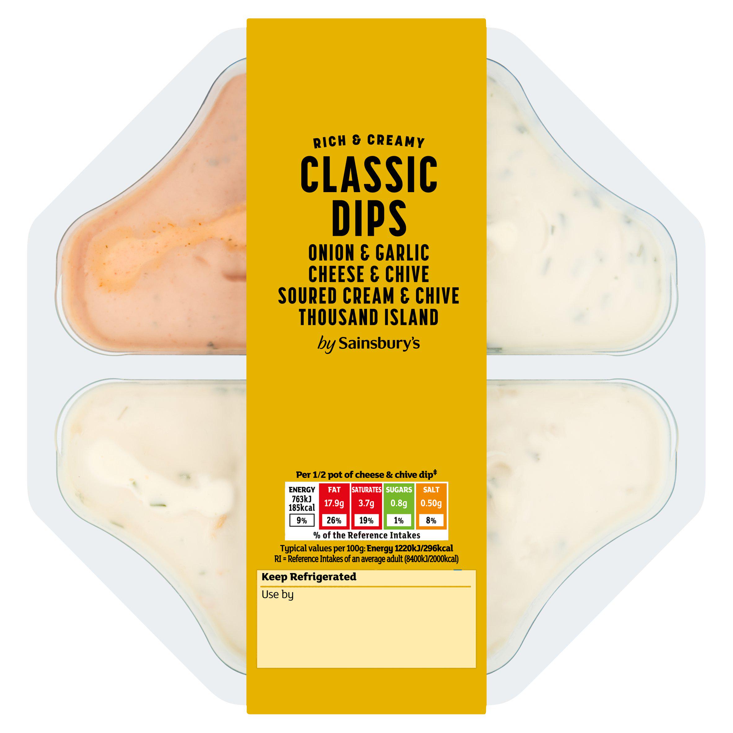 Sainsbury's Classic Dip Selection 500g