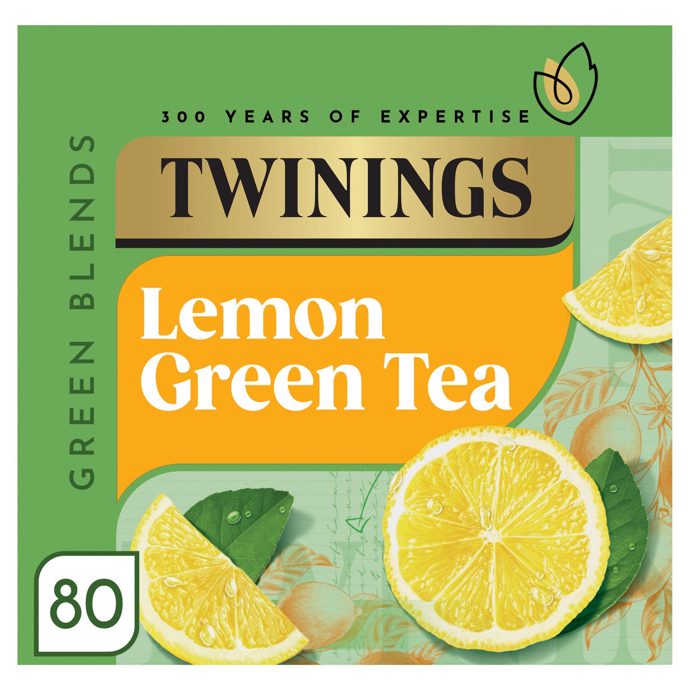 Twinings Lemon Green Tea, 80 Tea Bags
