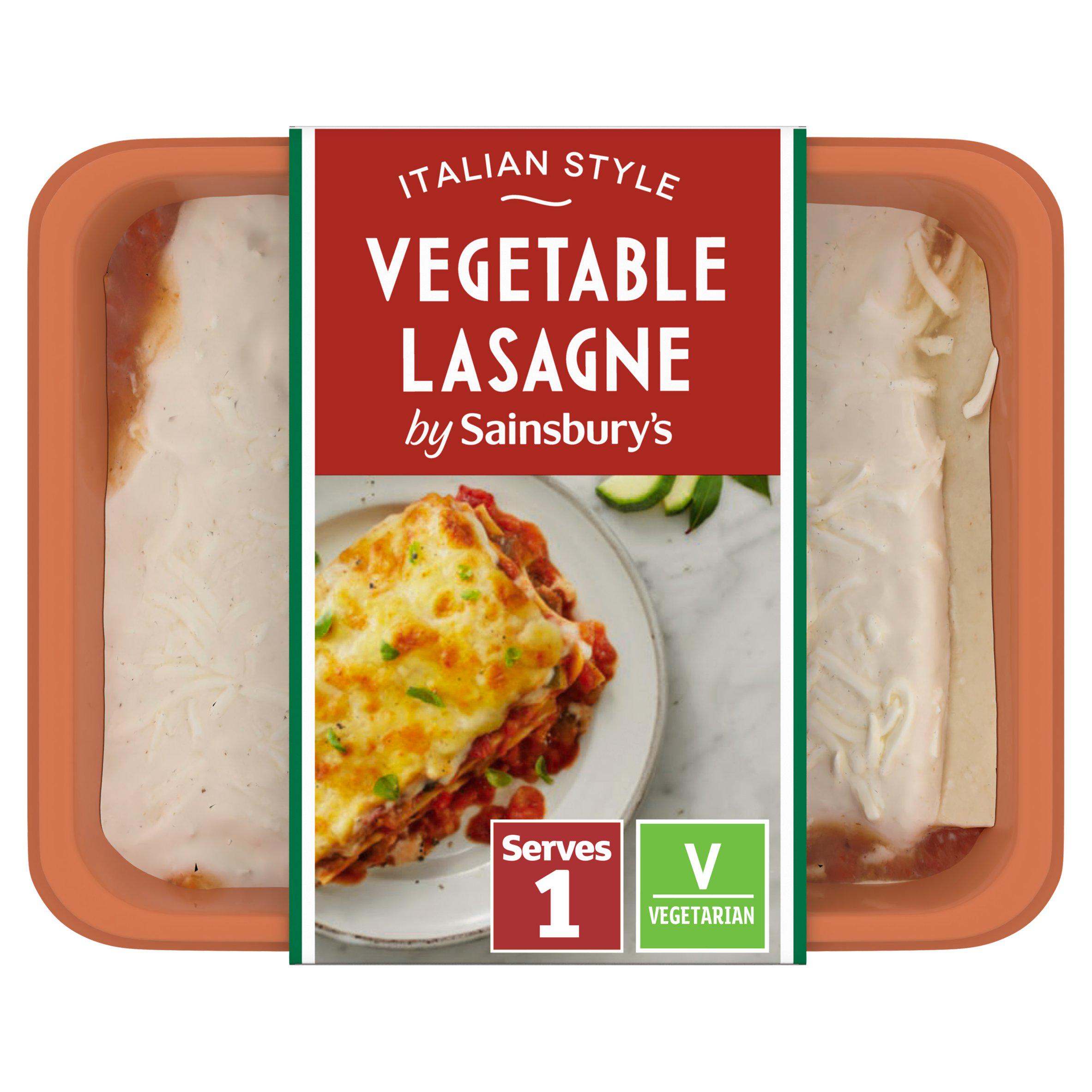 Sainsbury's Vegetable Lasagne Ready Meal For 1 400g