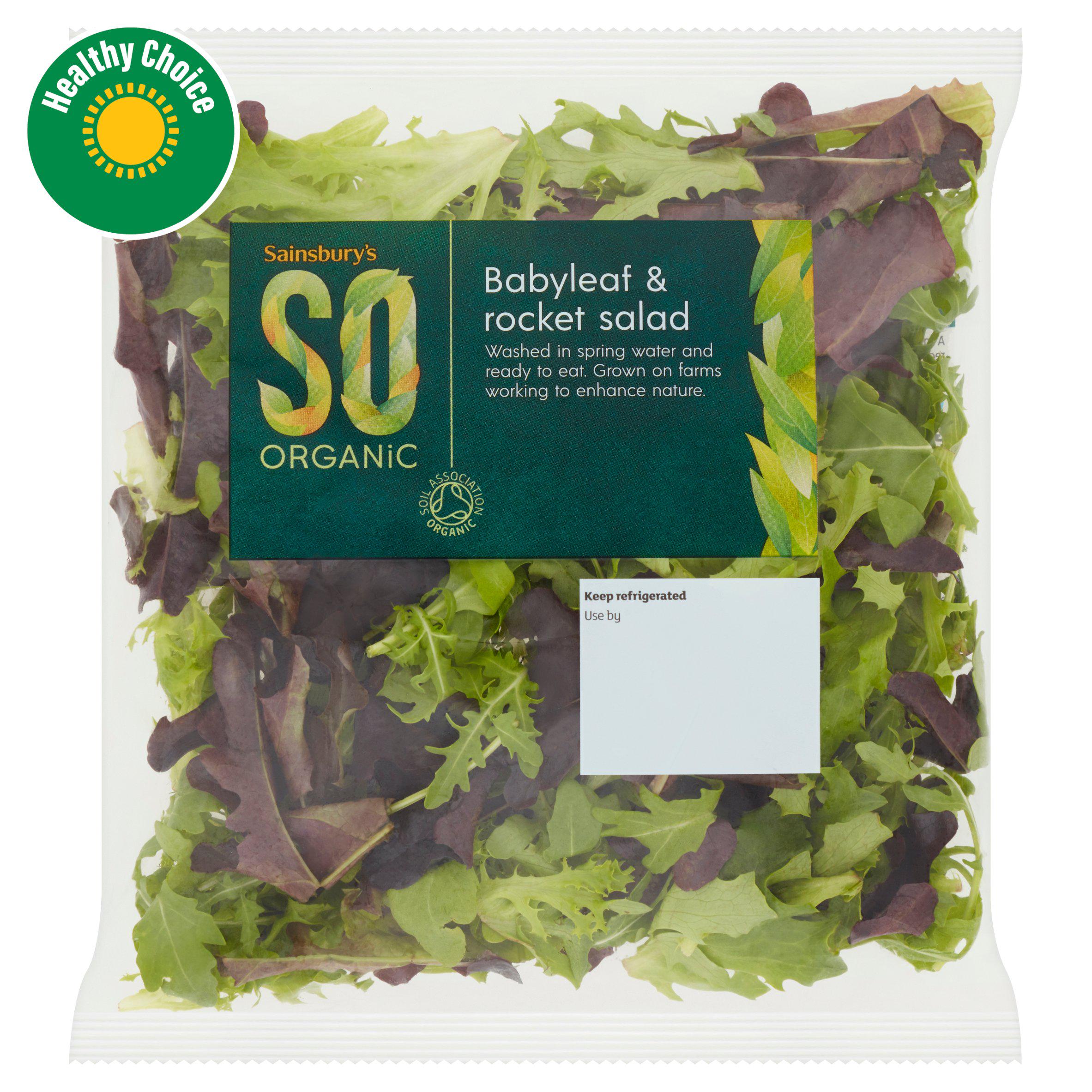 Sainsbury's Rocket Salad, SO Organic 60g
