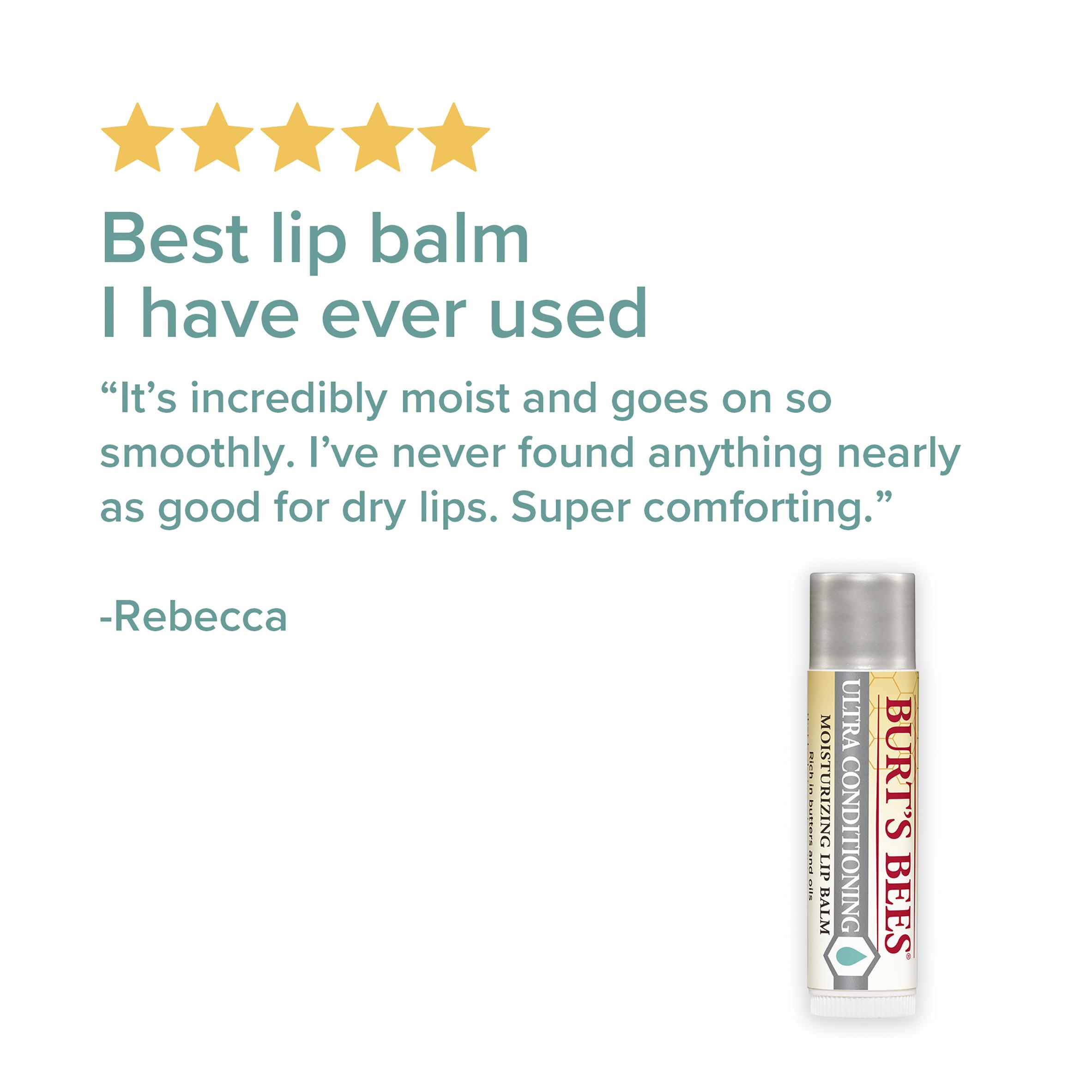 Burt's Bees 100% Natural Moisturising Ultra Conditioning Lip Balm with Kokum Butter Tube 4.25g thumbnail 4