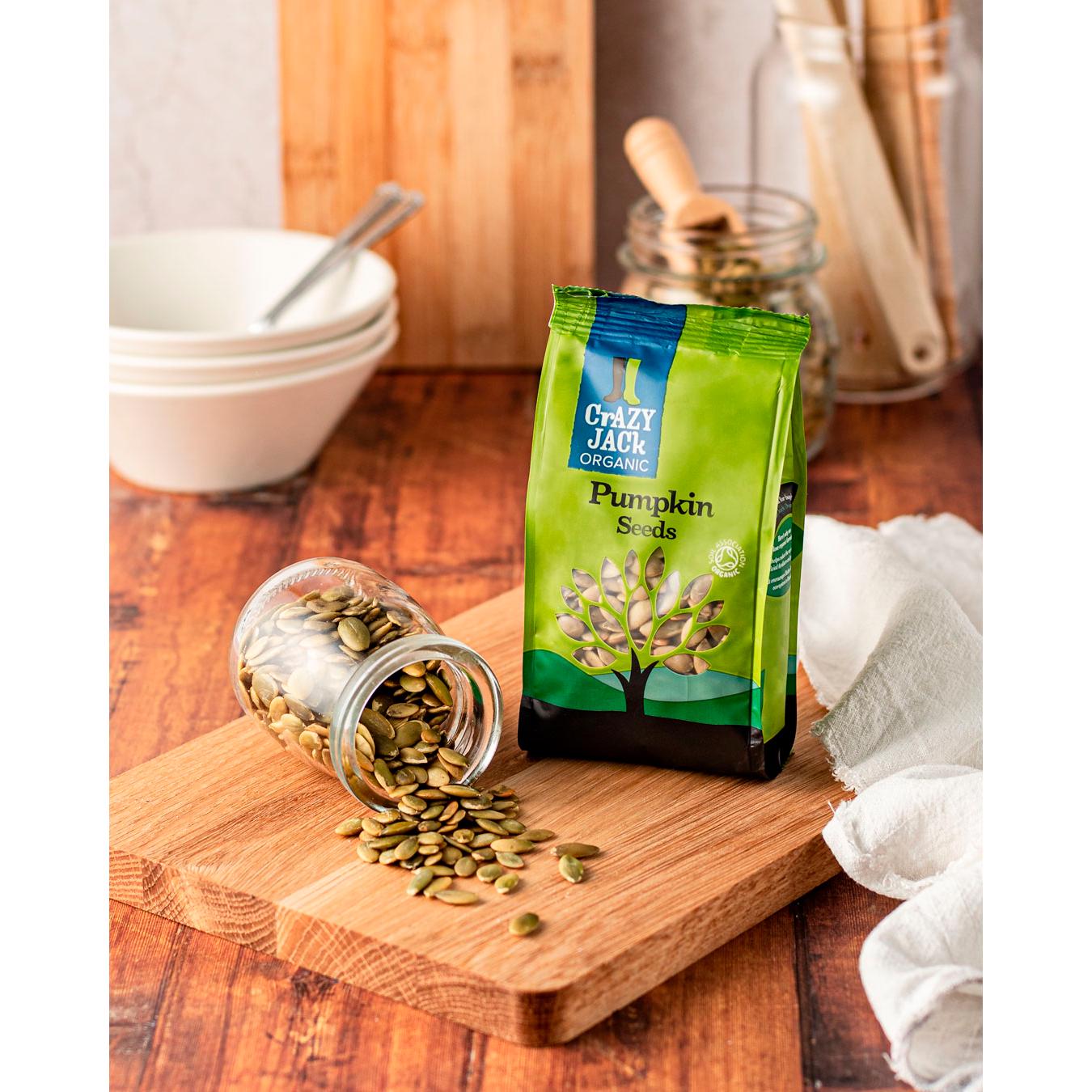 Crazy Jack Organic Pumpkin Seeds 100g thumbnail 2