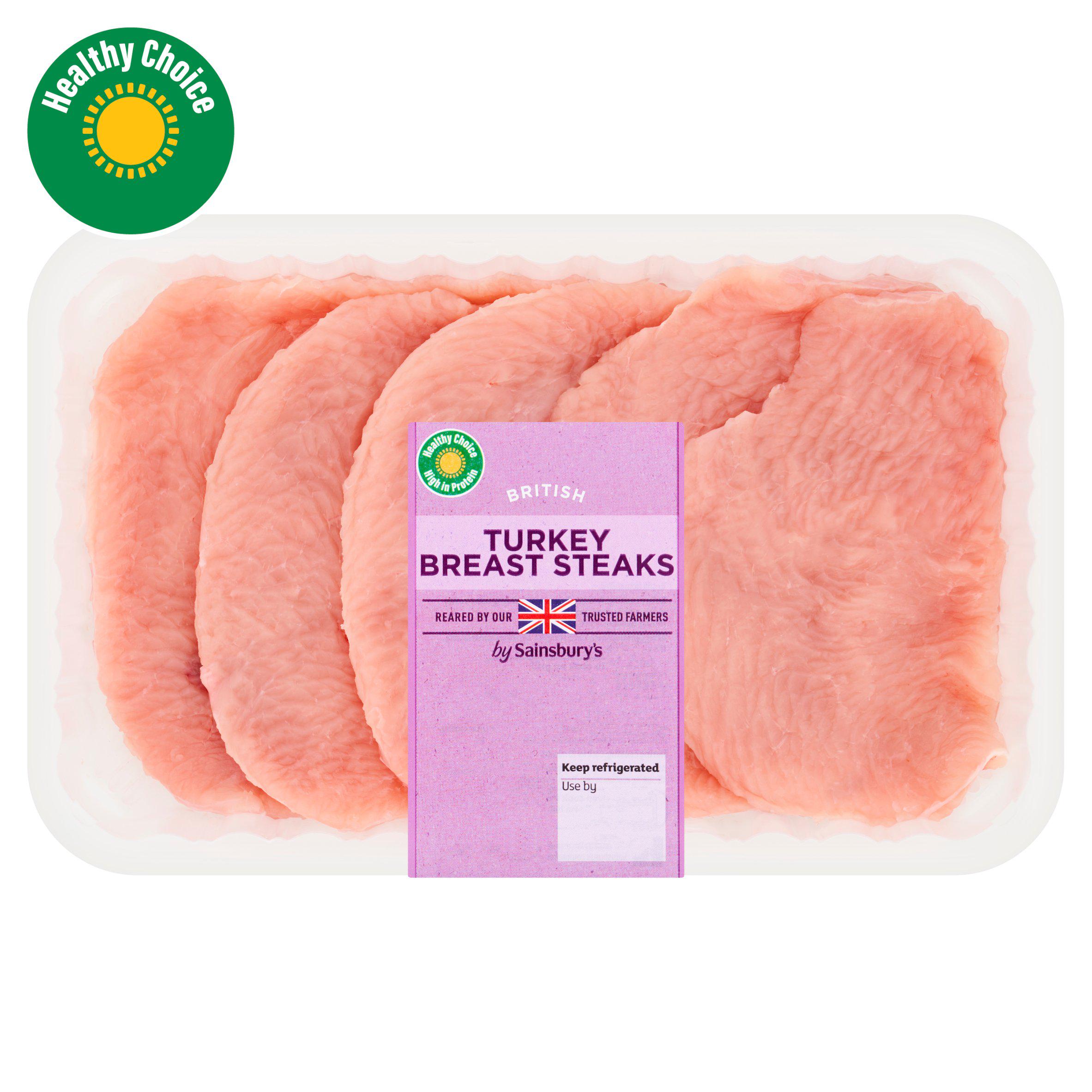 Sainsbury's British Turkey Breast Steaks 600g