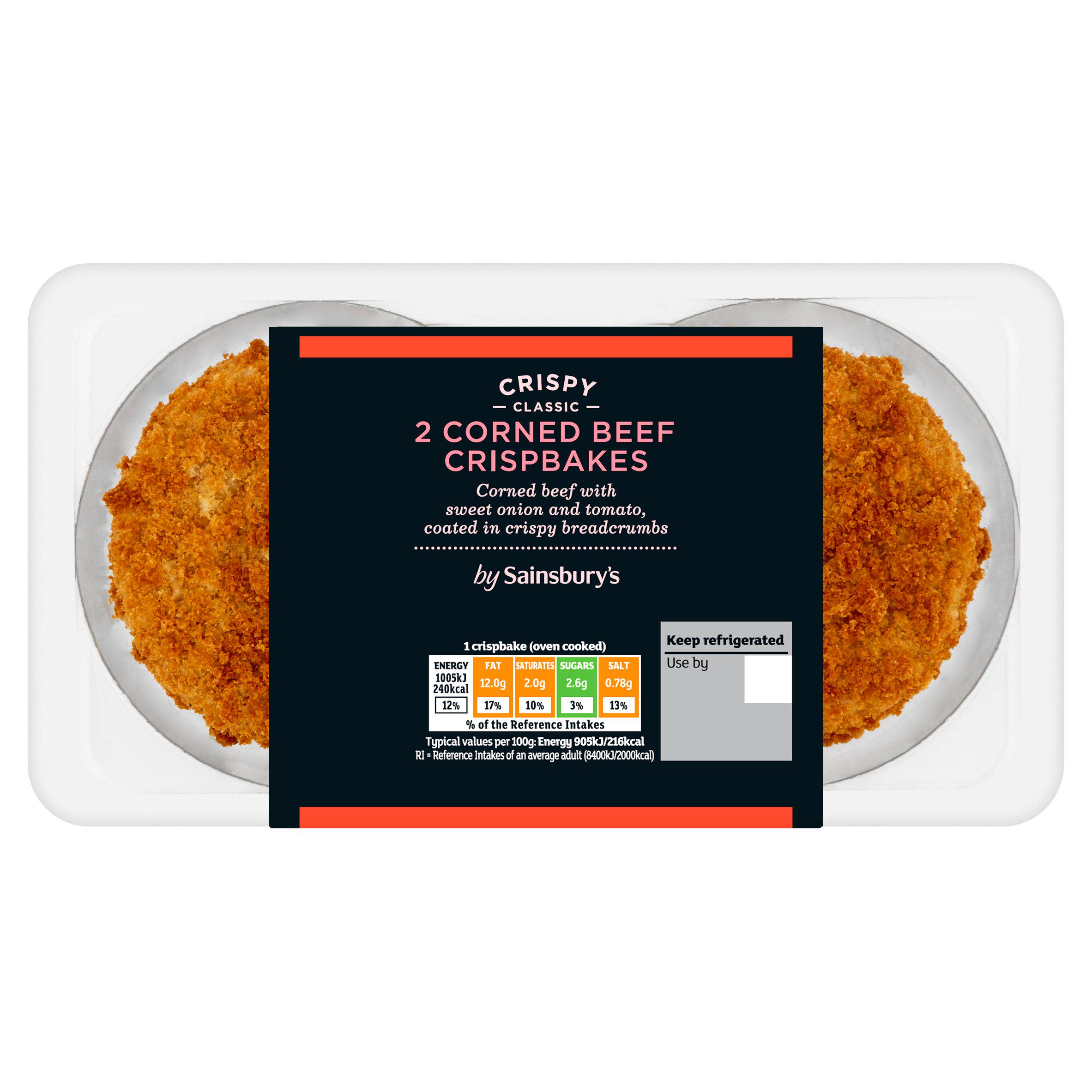 Sainsbury's Corned Beef Crispbake x2 227g