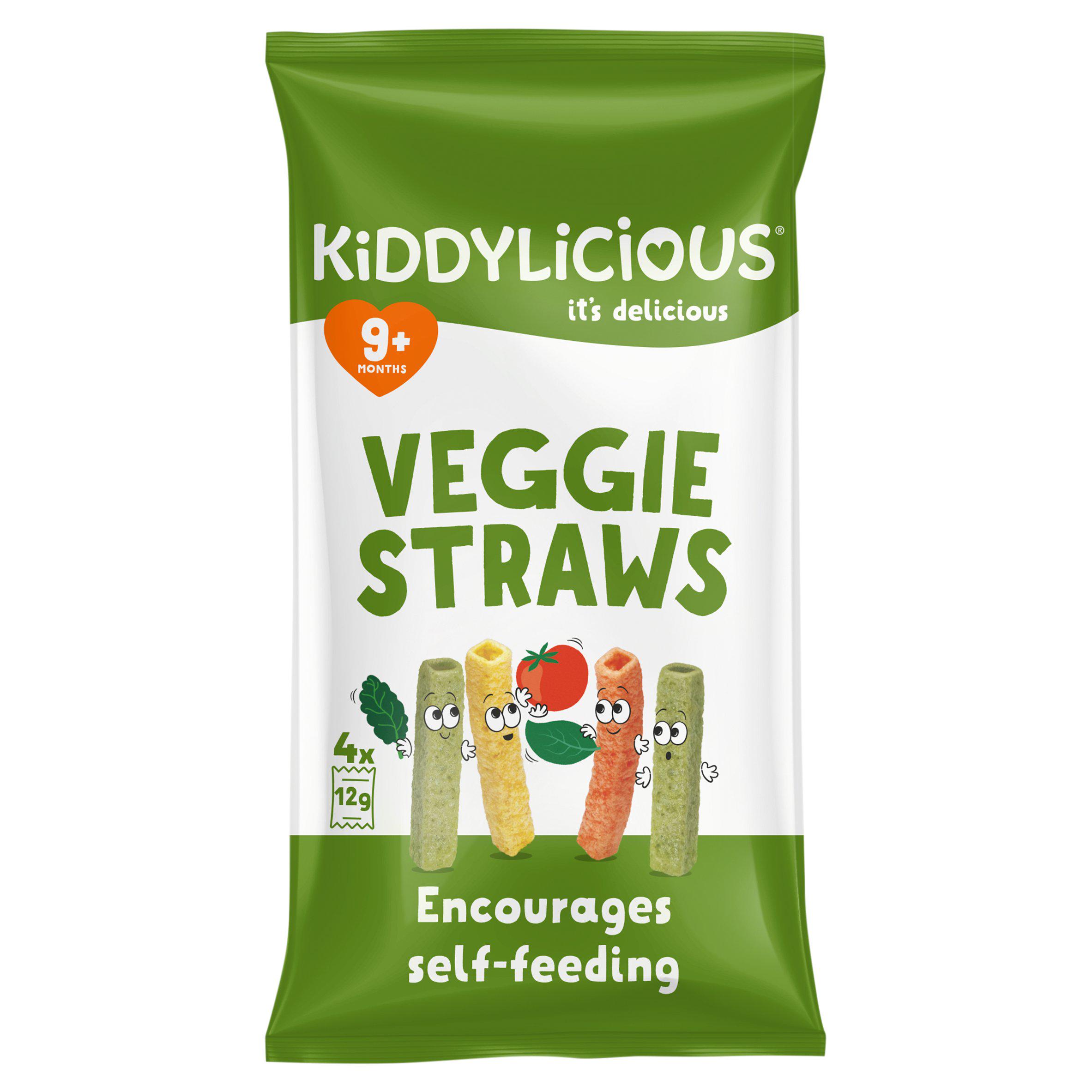 Kiddylicious Veggie Straws Baby Snacks Multi