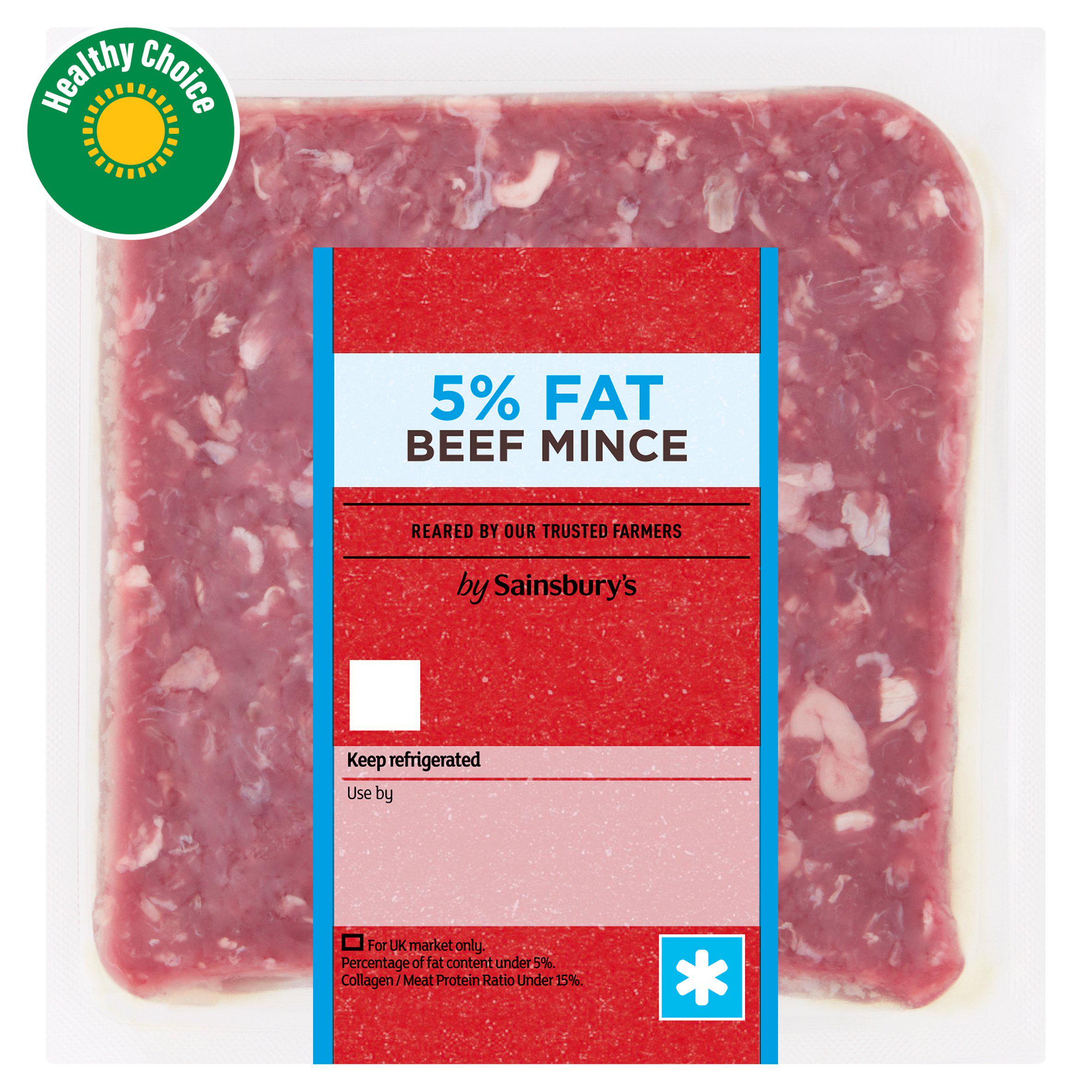 Sainsbury's British or Irish 5% Fat Beef Mince 250g