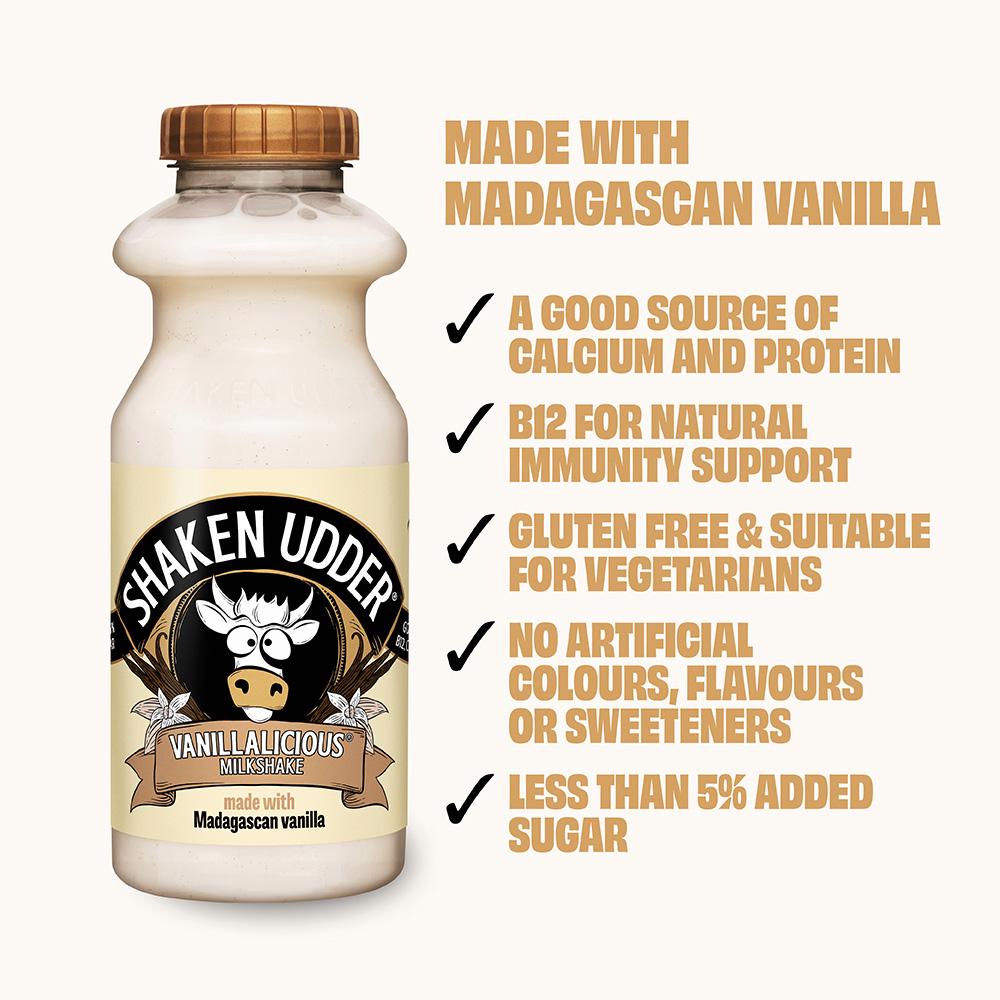 Shaken Udder Vanilla licious Milkshake 330ml thumbnail 2