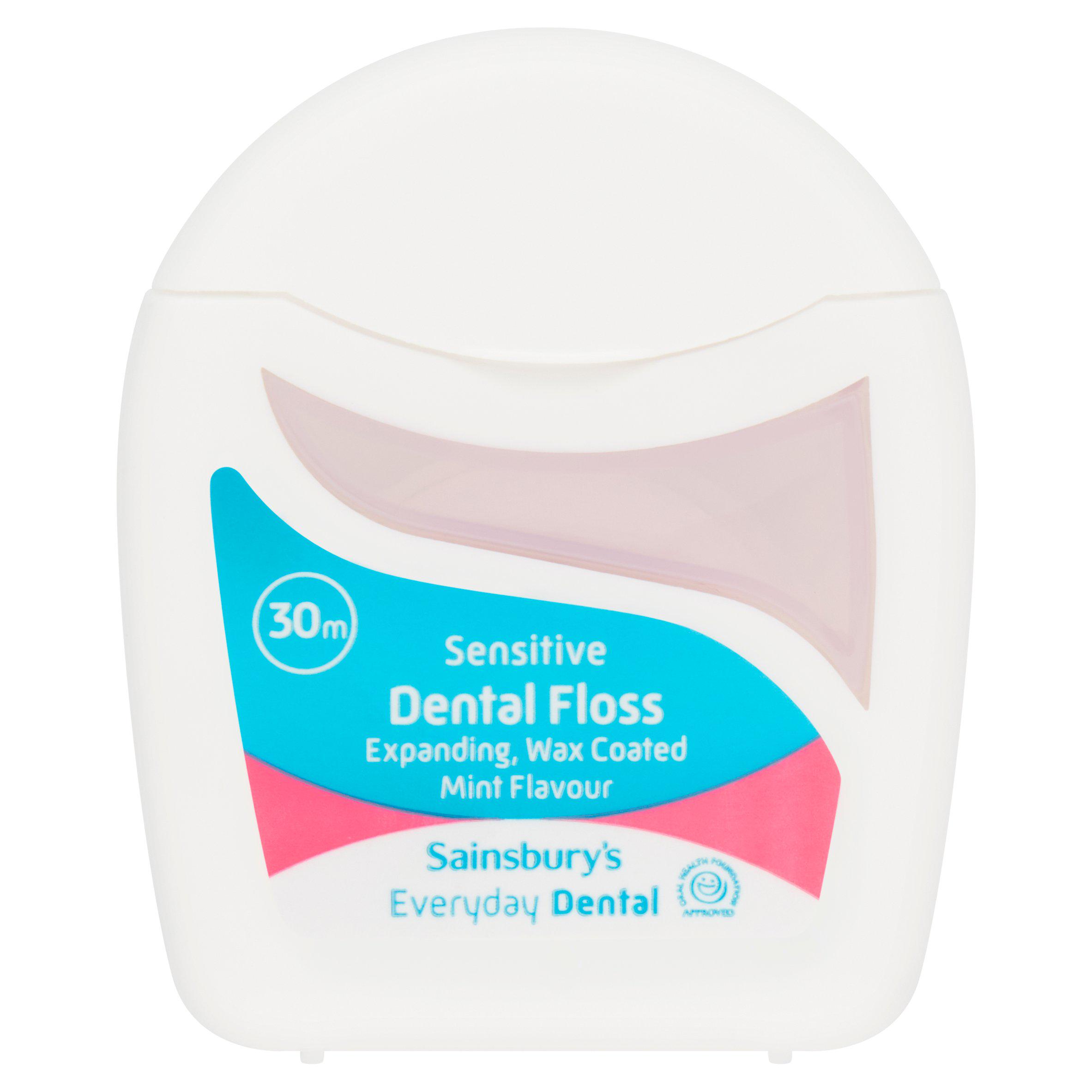 Sainsbury's Sensitive Dental Floss Mint Flavour 30m