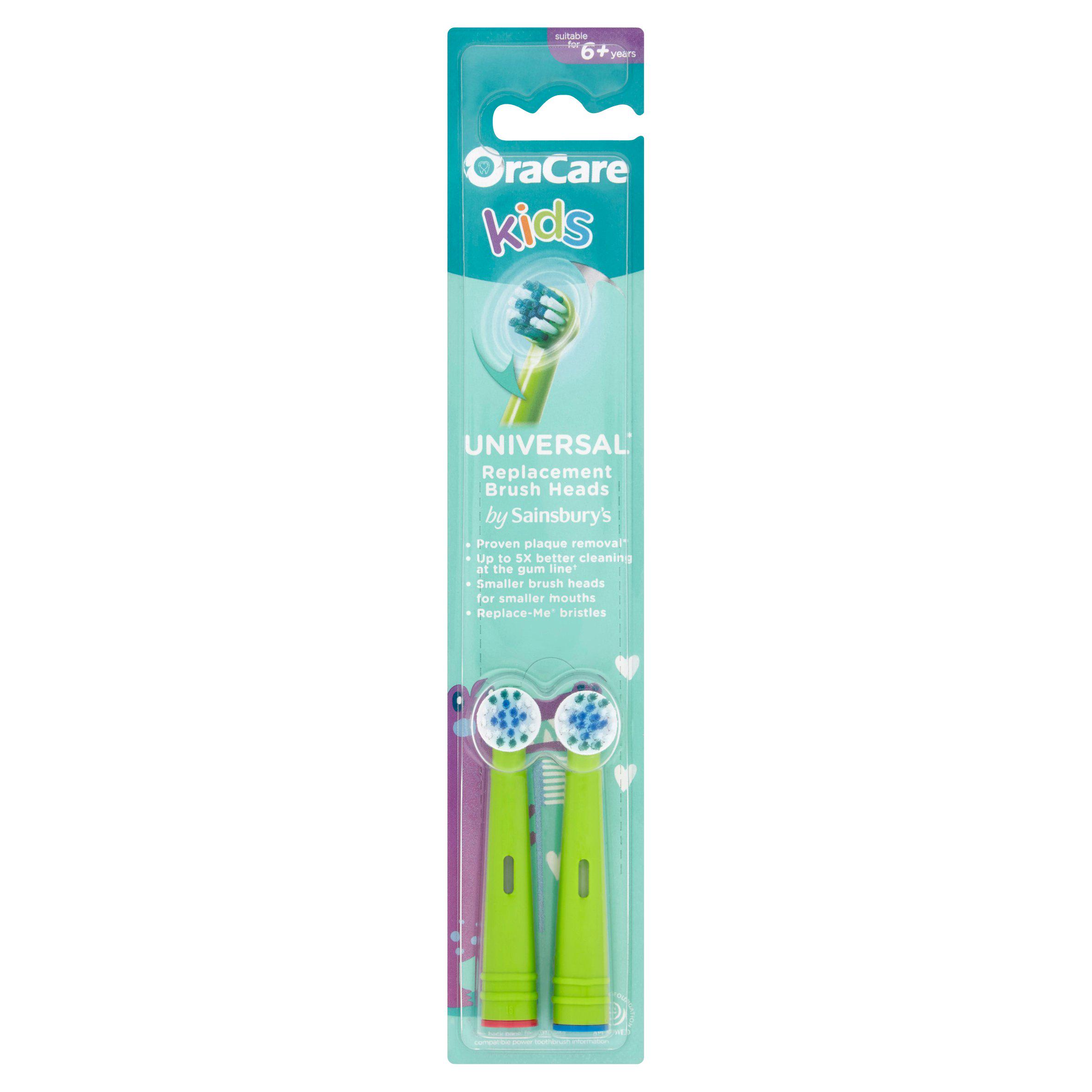 Sainsbury's Kids Universal Replacement Brush Heads x2