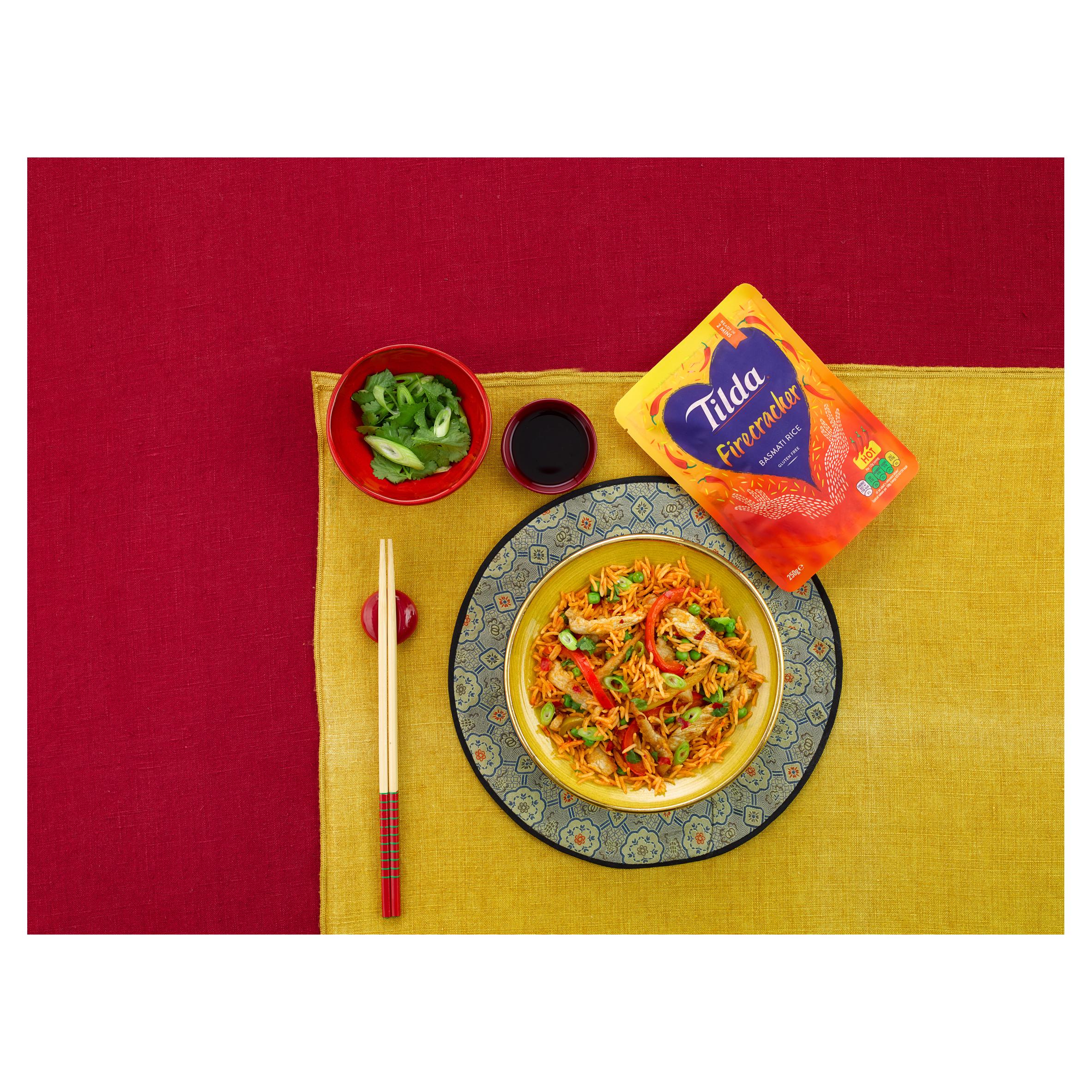 Tilda Microwave Hot Firecracker Basmati Rice 250g thumbnail 4
