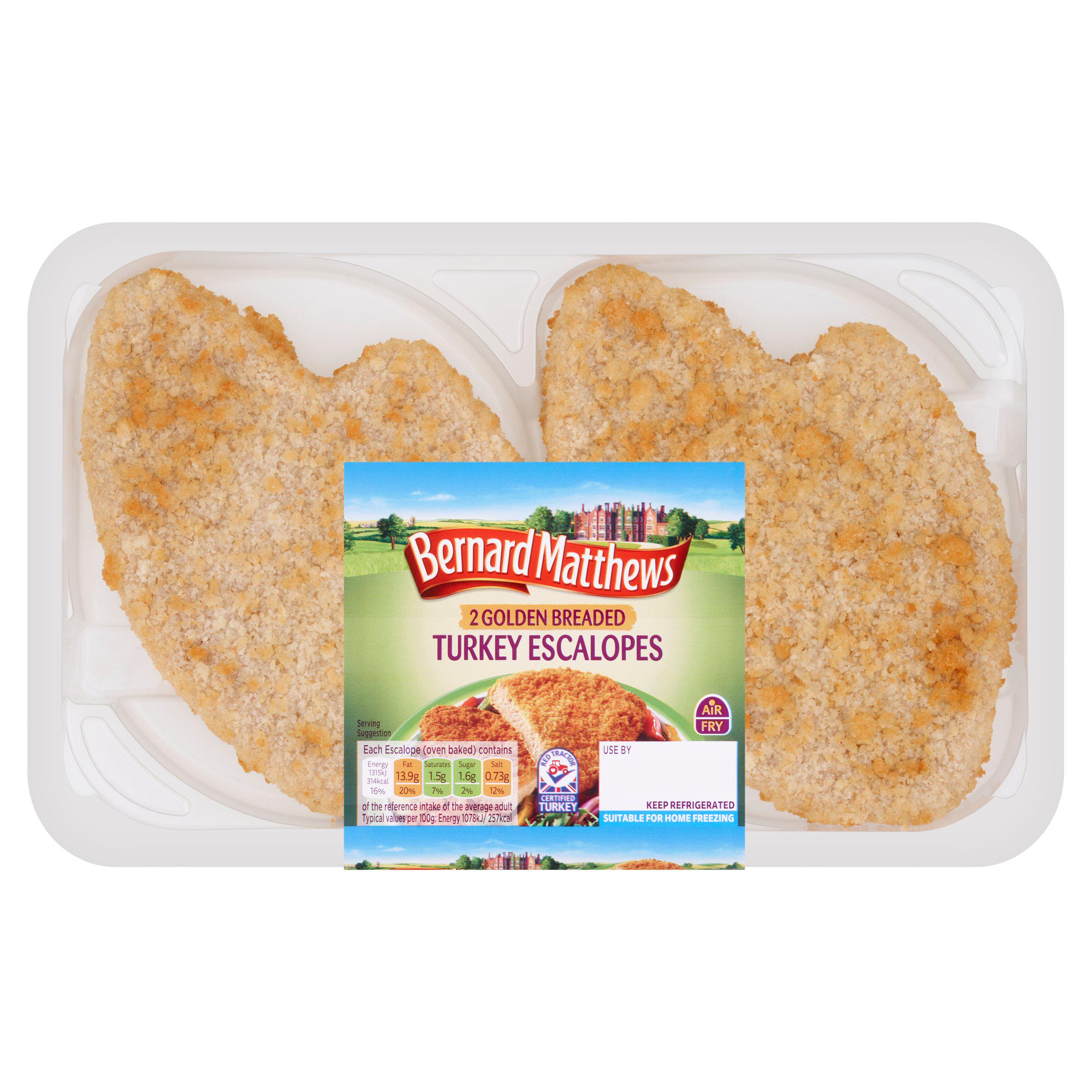 Bernard Matthews Golden Breaded Turkey Escalopes