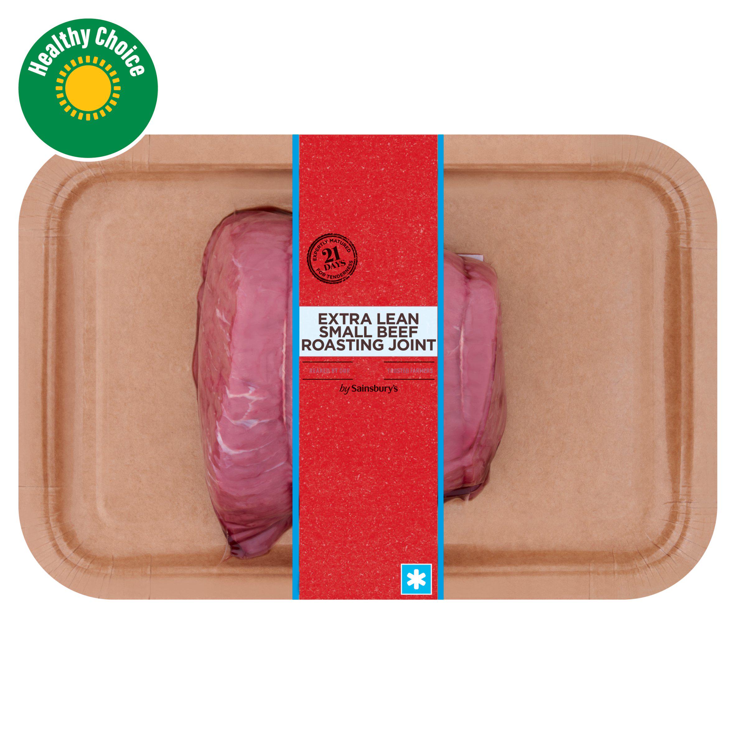 Sainsbury's British or Irish 21 Day Matured Extra Lean Beef Roasting Joint 500g