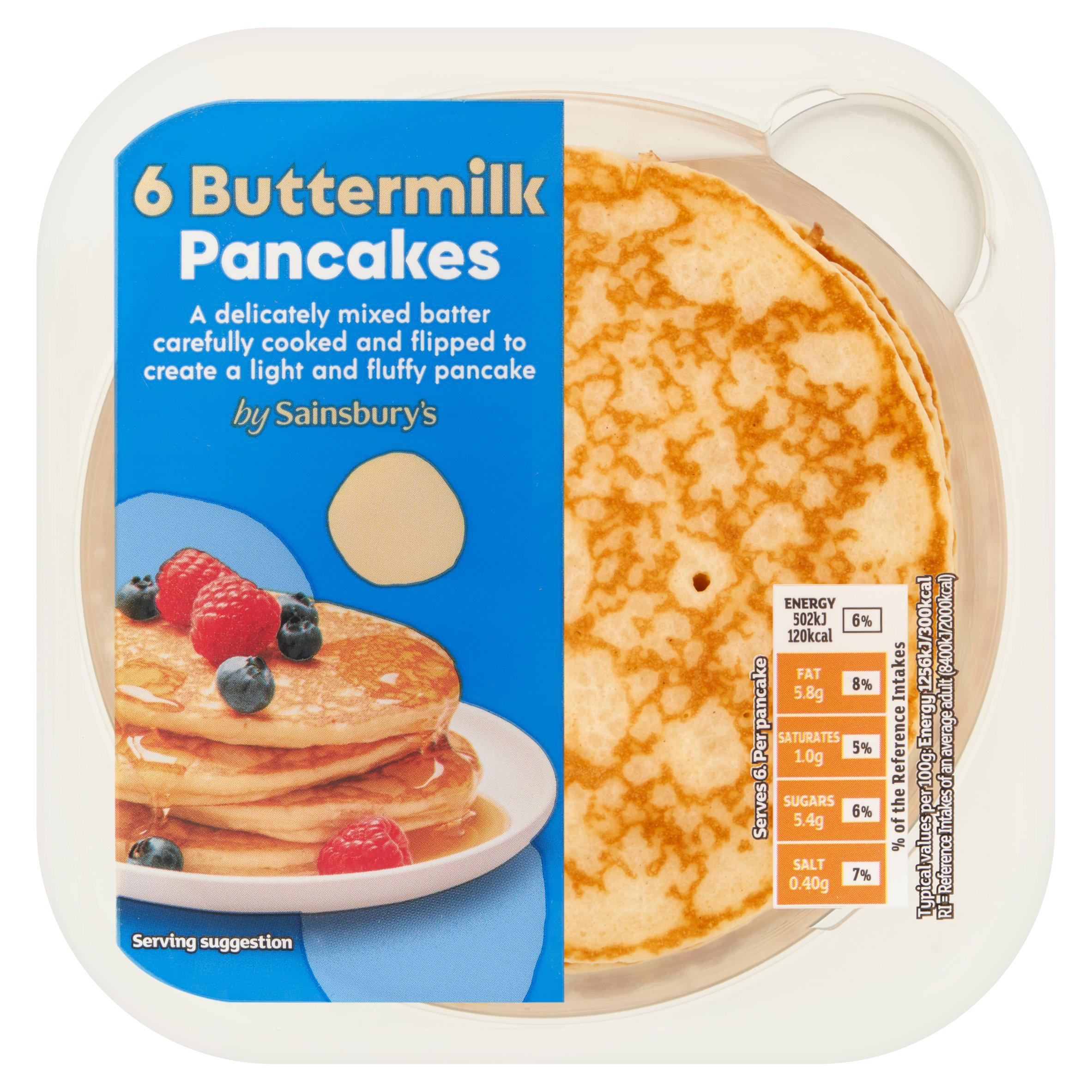 Sainsbury's Buttermilk Pancakes x6 240g