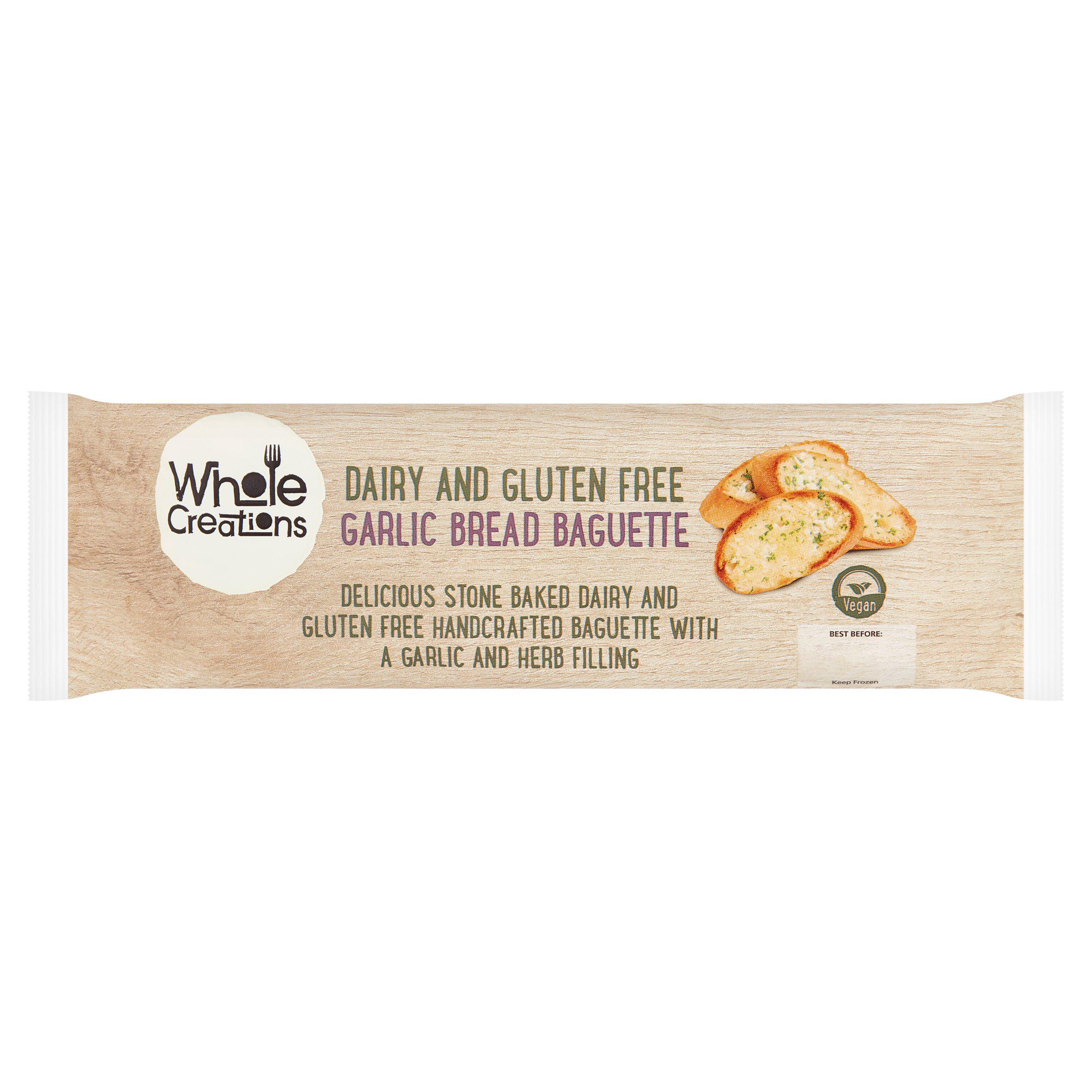 Wholecreations Dairy & Gluten Free Garlic Bread Baguette