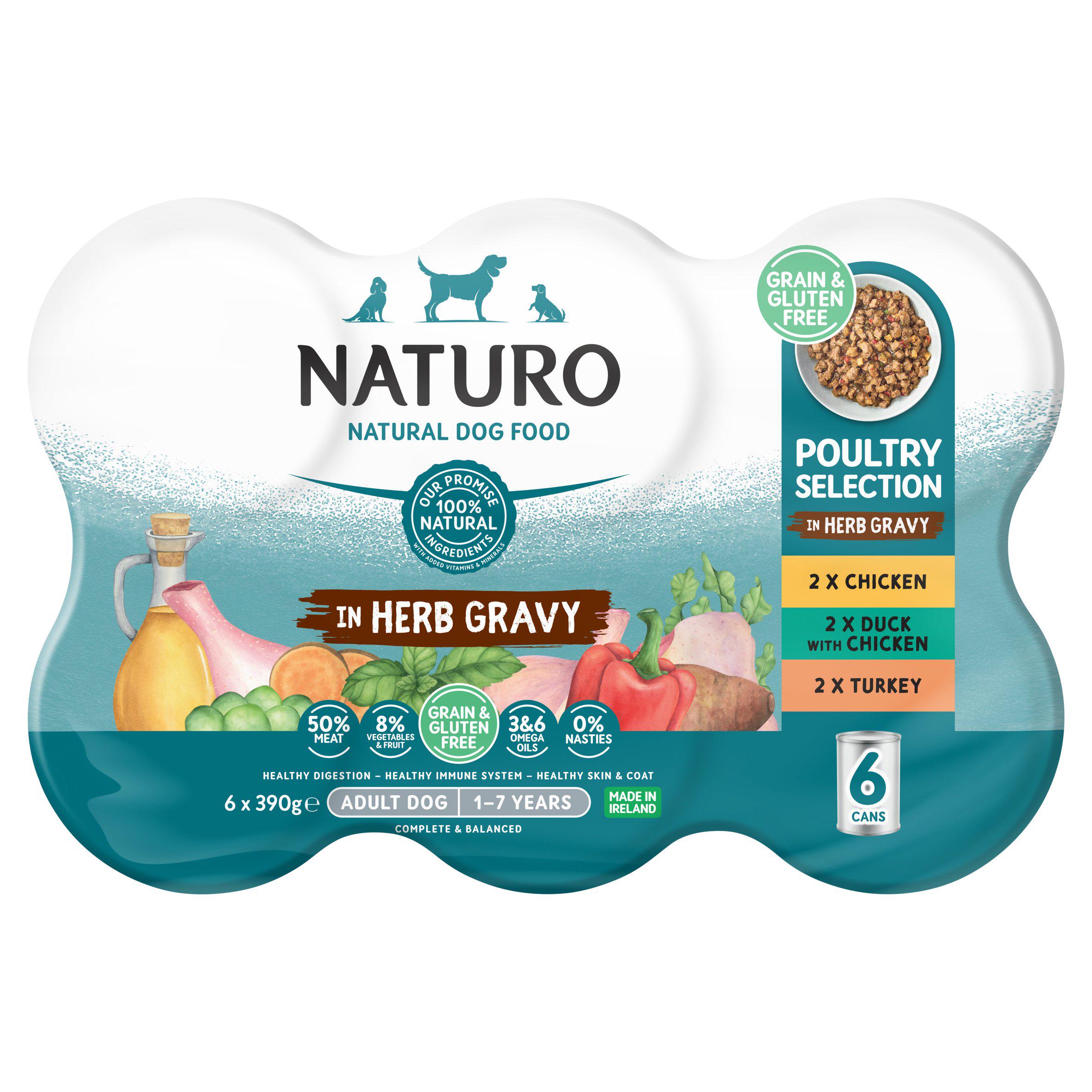 Naturo Adult Grain & Gluten Free Poultry Variety Dog Food