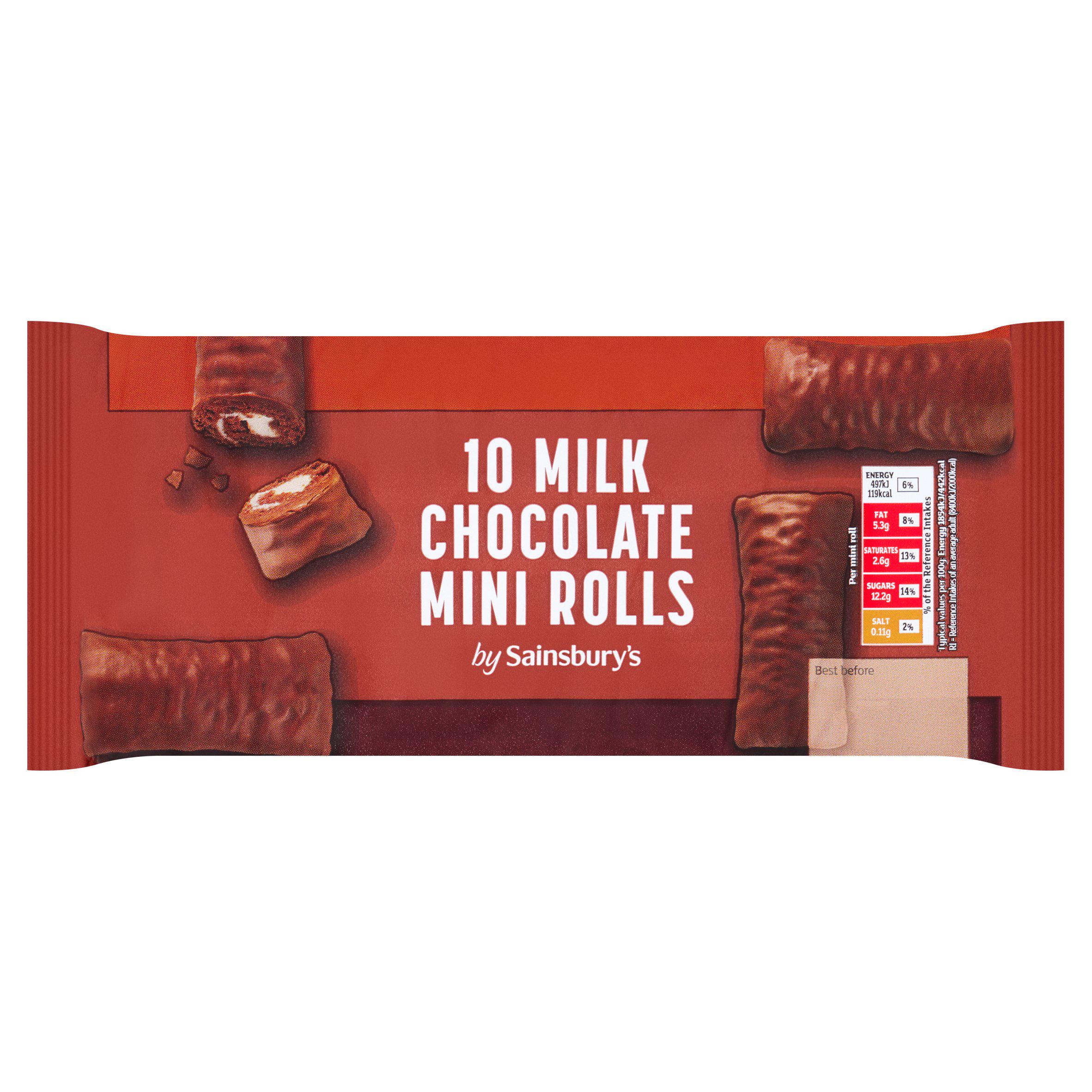 Sainsbury's Chocolate Mini Rolls Cakes x10