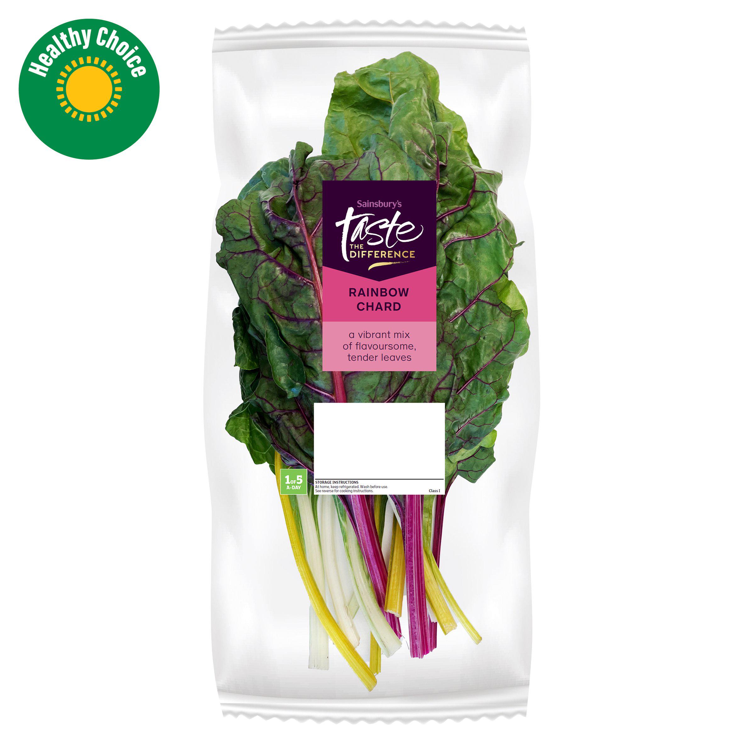 Sainsbury's Rainbow Chard, Taste the Difference 200g