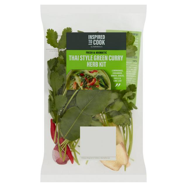 Sainsbury's Thai Style Green Curry Herb Kit, Inspired to Cook 80g