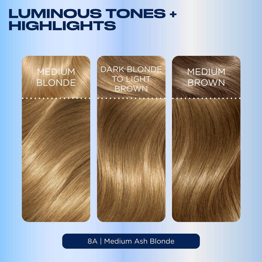 Clairol Nice'N Easy Medium Ash Blonde 8A Permanent Crème Hair Dye thumbnail 3
