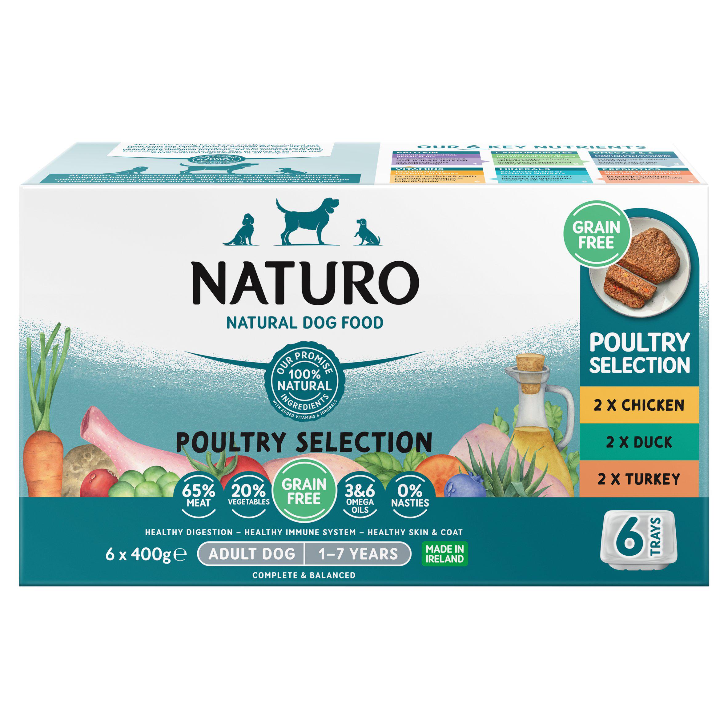 Naturo Adult Dog Grain & Gluten Free Variety Trays
