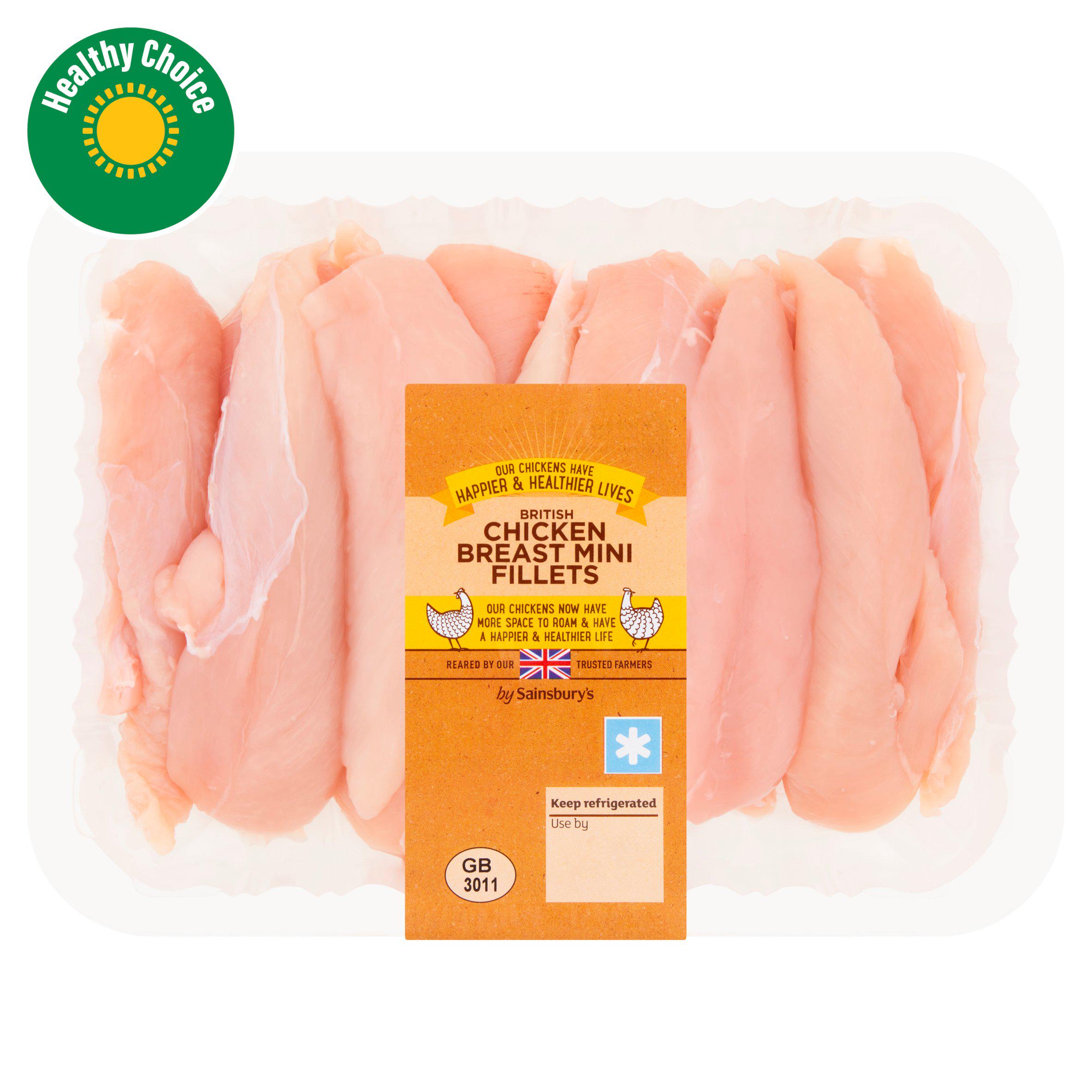 Sainsbury's 640g British Fresh Chicken Breast Mini Fillets