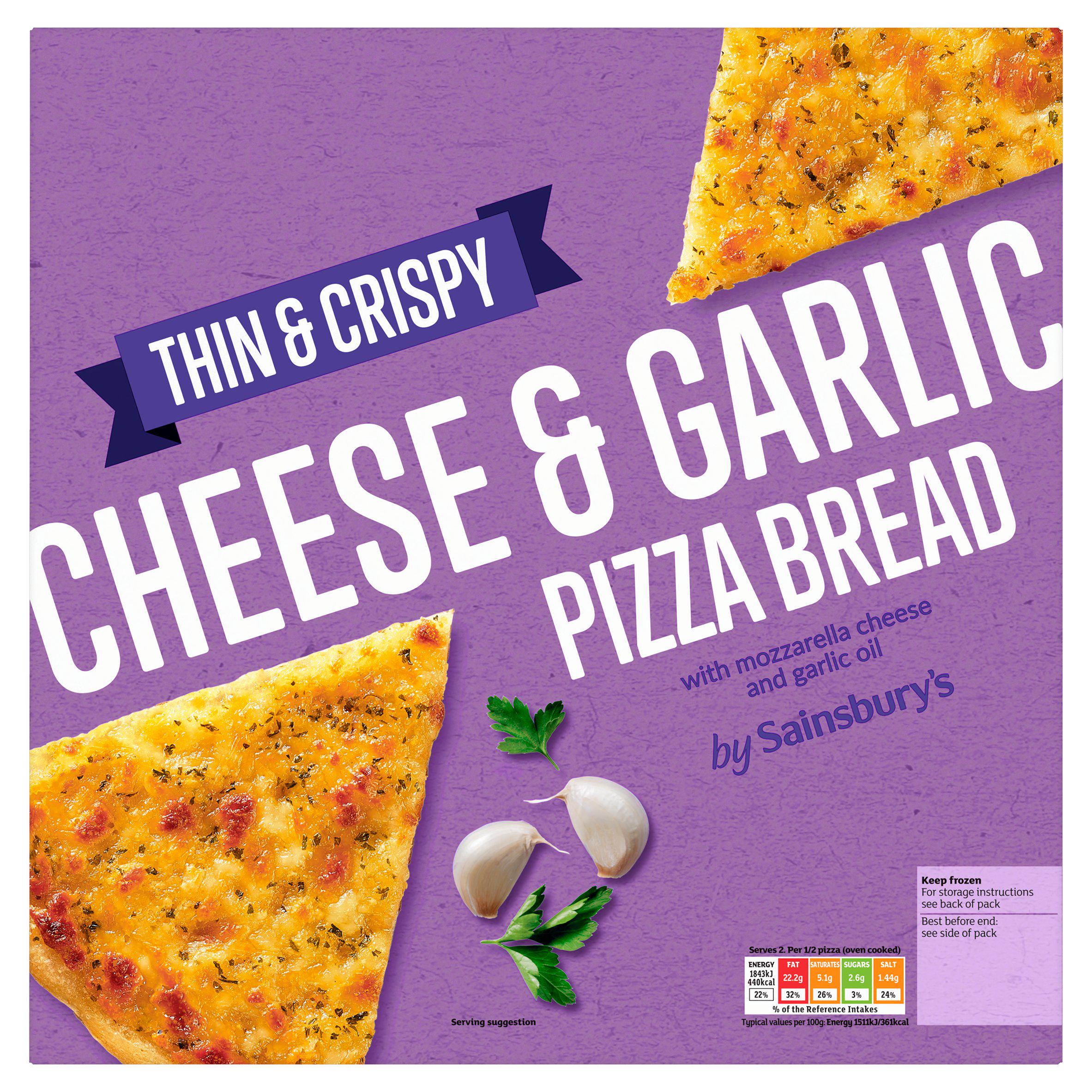 Sainsbury's Cheese & Garlic Pizza Bread 281g