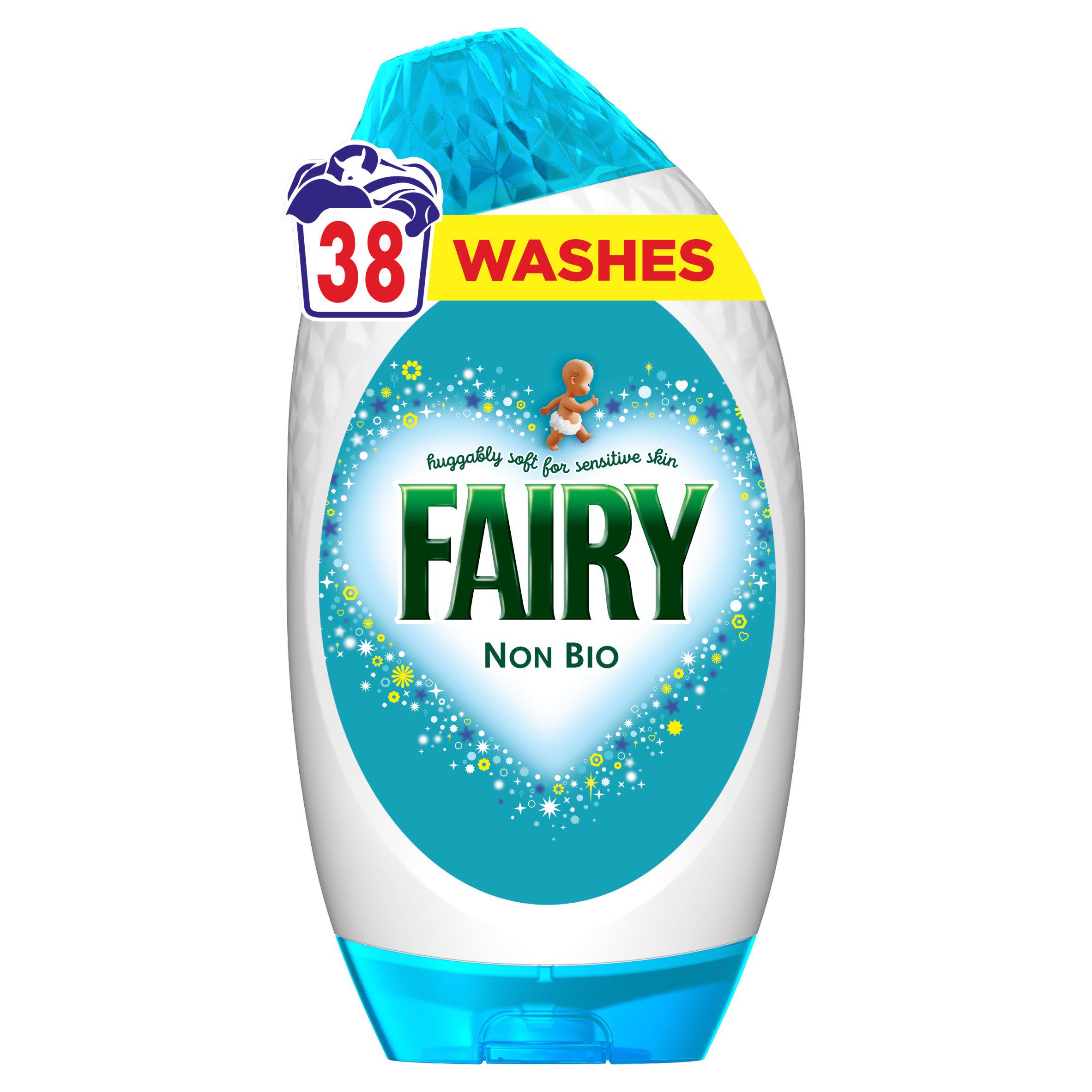 Fairy Non Bio Laundry Detergent Washing Gel 38 Washes