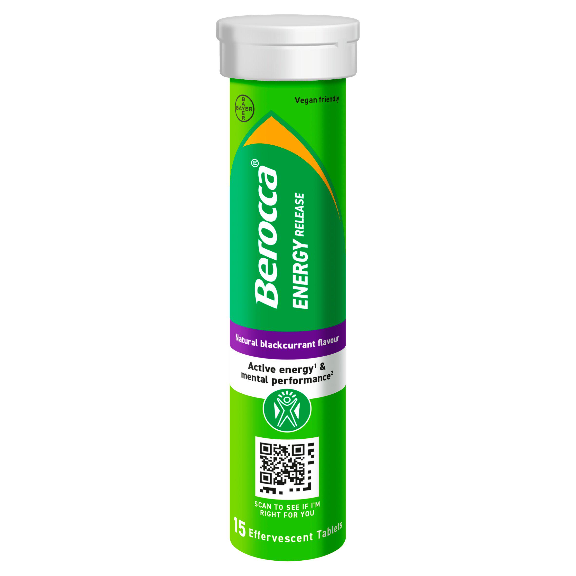 Berocca Blackcurrant Energy Vitamin Effervescent Tablets