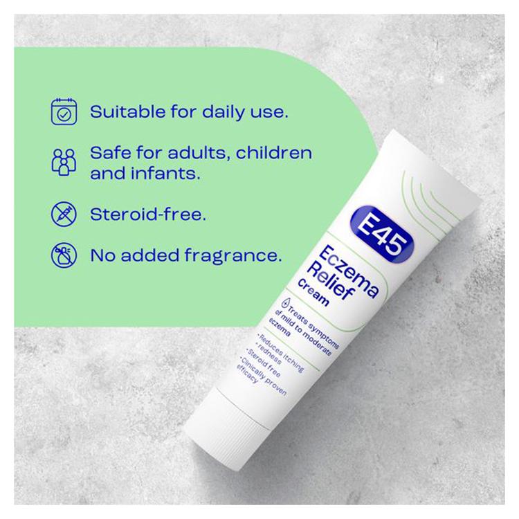 E45 Eczema Repair Emollient Cream for Very Dry Itchy Skin 60g thumbnail 5