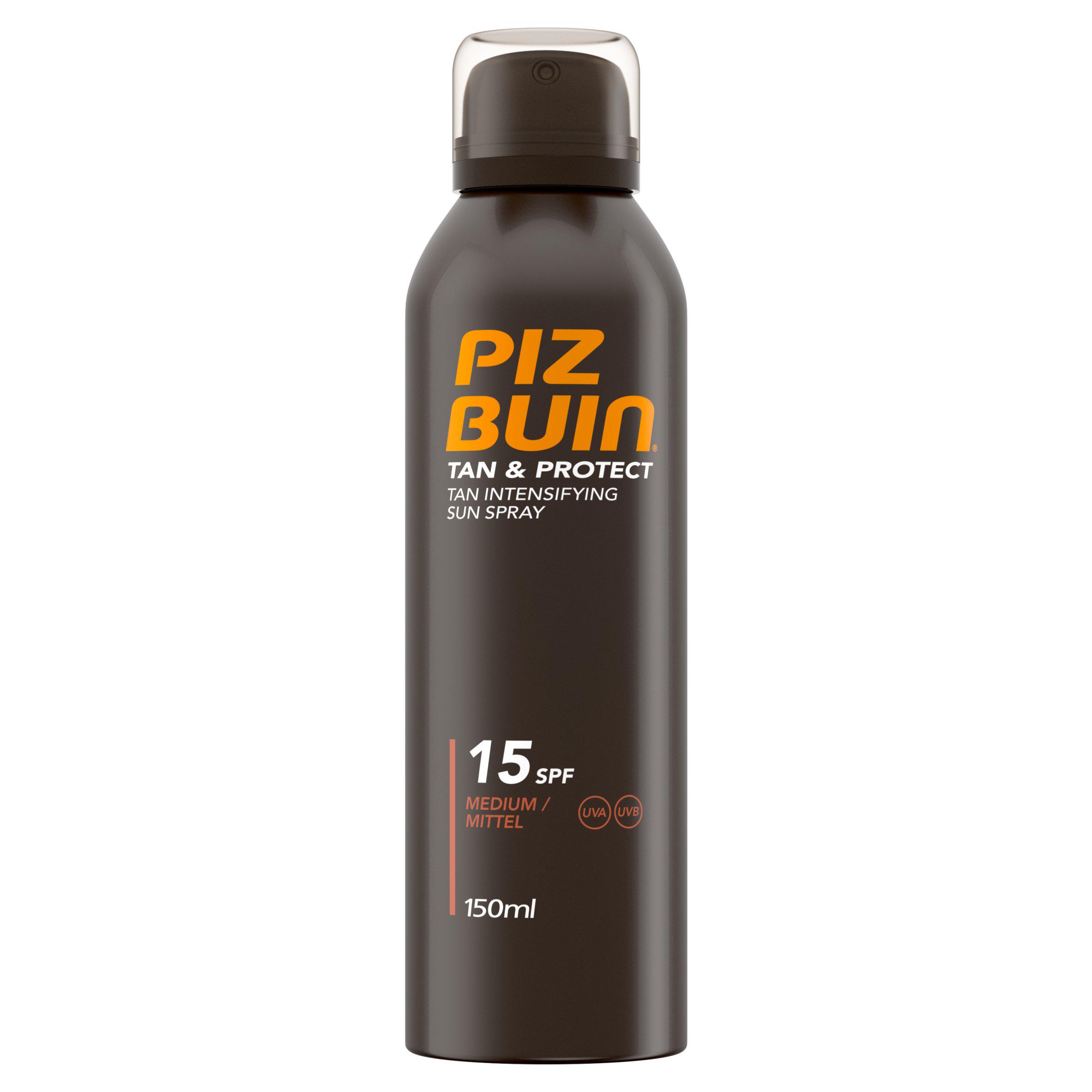 Piz Buin 150ml Tan & Protect Intensifying SPF 15 Sun Cream Spray