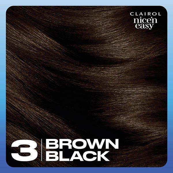 Clairol Nice'N Easy Brown Black 3 Permanent Crème Hair Dye thumbnail 6