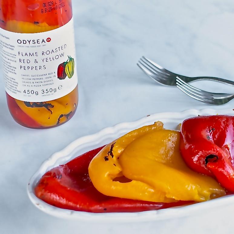 Odysea Roasted Red & Yellow Peppers 450g (350g*) thumbnail 4
