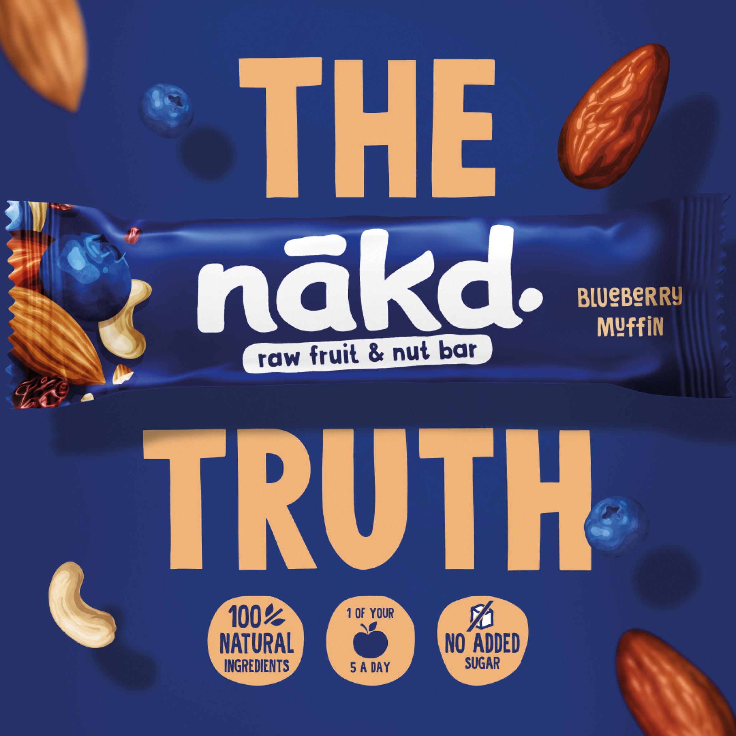 Nakd Blueberry Muffin Fruit & Nut Bars 4x35g thumbnail 3