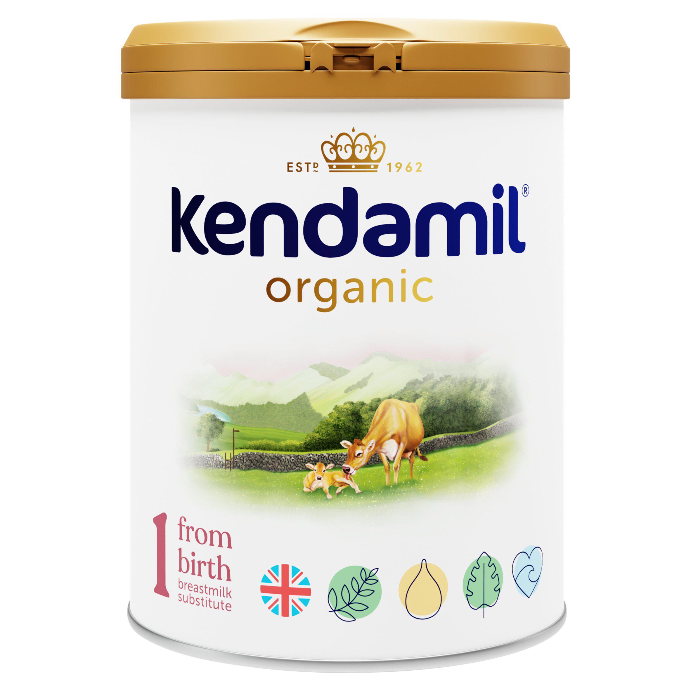 Kendamil Organic 1 First Infant Baby Milk Powder Formula from Birth 800g
