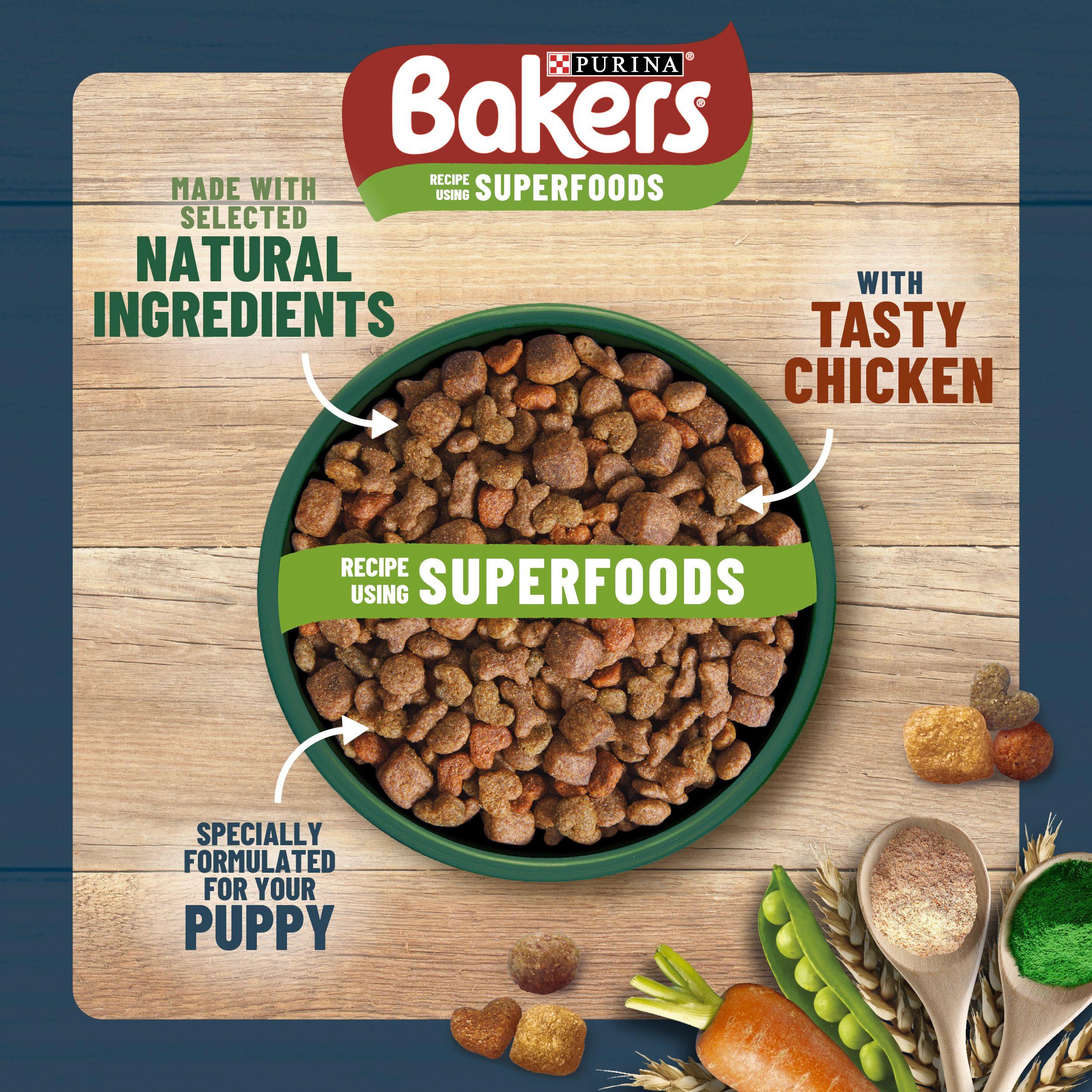 Bakers Puppy Dry Dog Food Chicken and Veg 2.85kg thumbnail 5