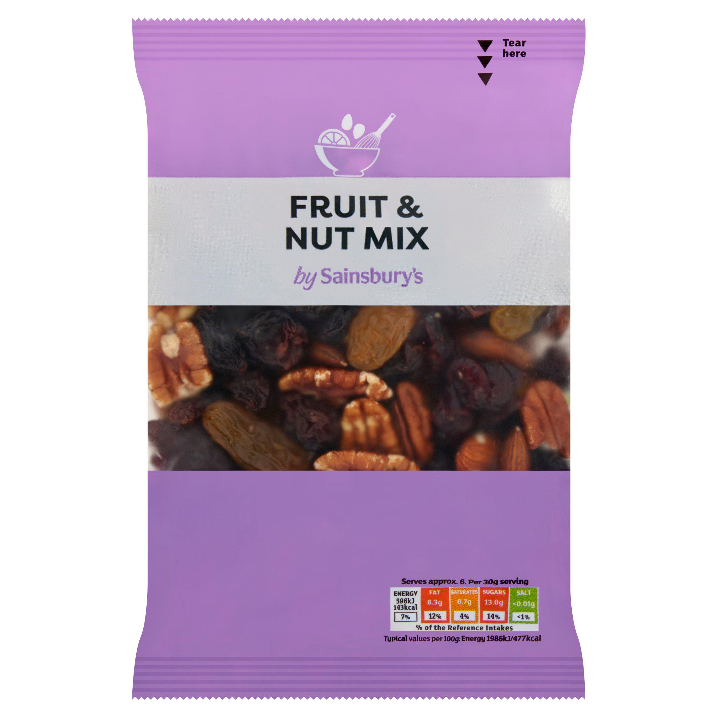 Sainsbury's Fruit & Nut Medley 200g