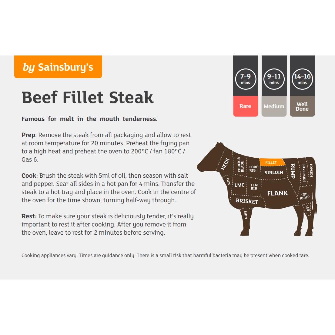 Sainsbury's British or Irish 21 Day Matured Fillet Steak 170g thumbnail 2