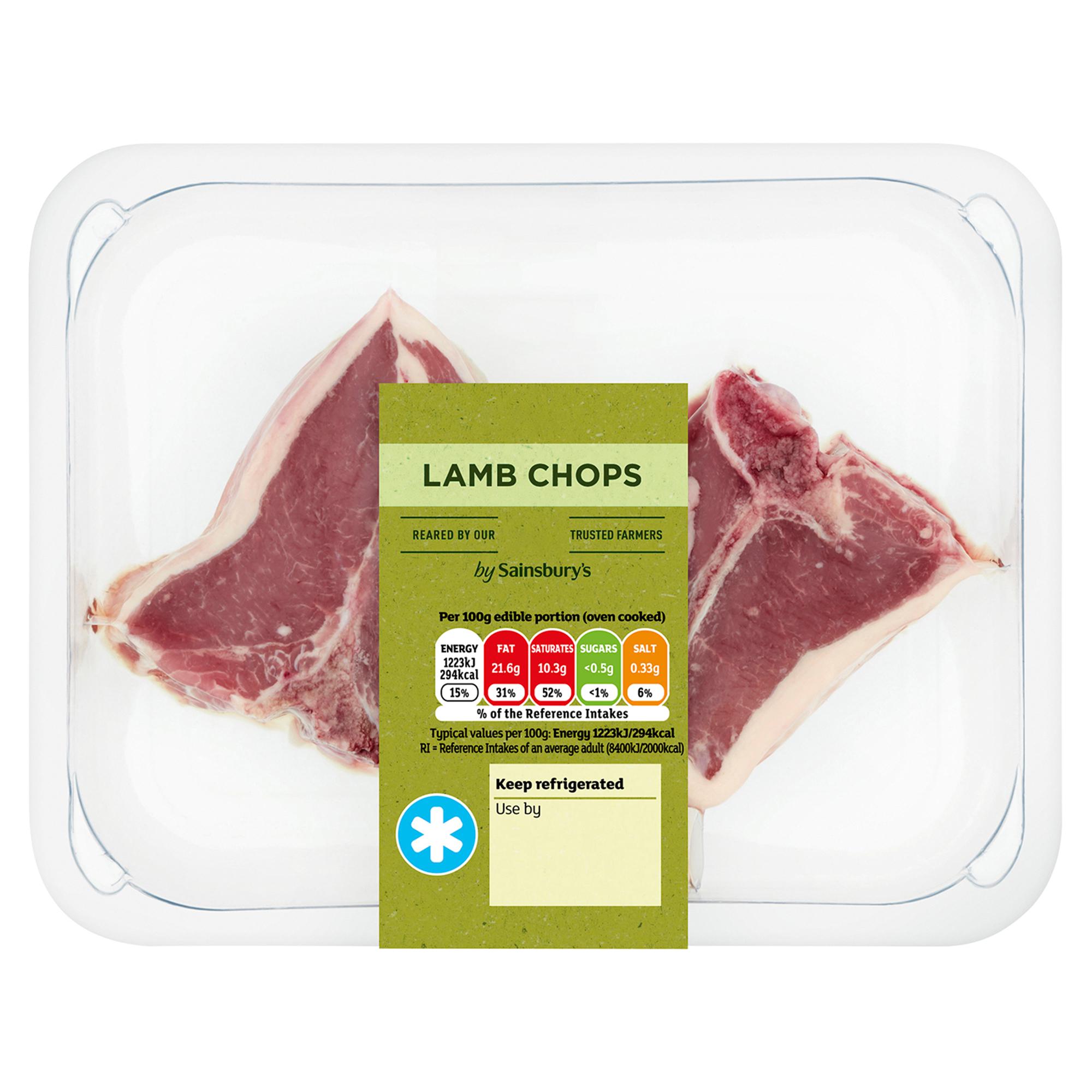 Sainsbury's British or New Zealand Lamb Chops 170g