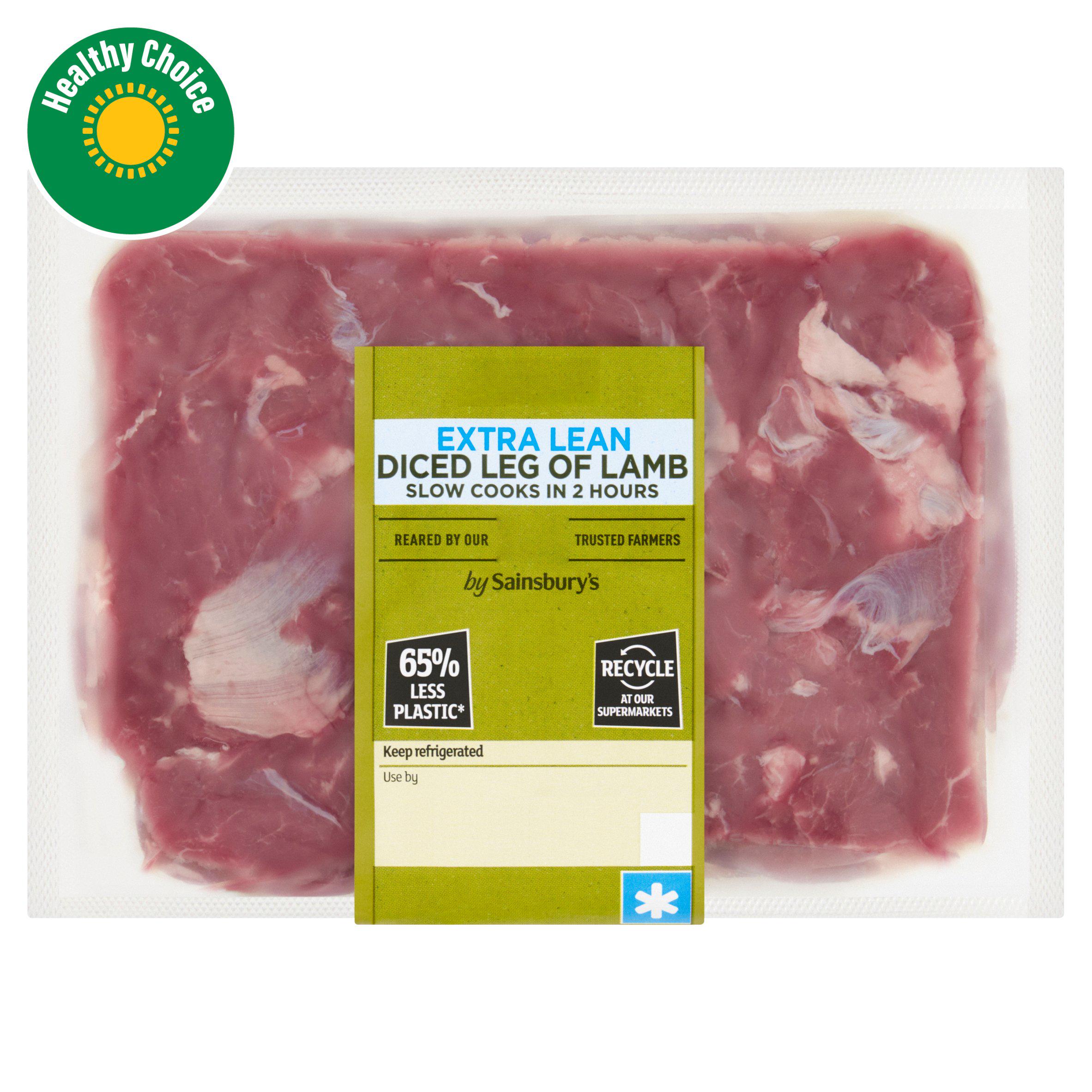 Sainsbury's British or New Zealand Extra Lean Diced Lamb 300g
