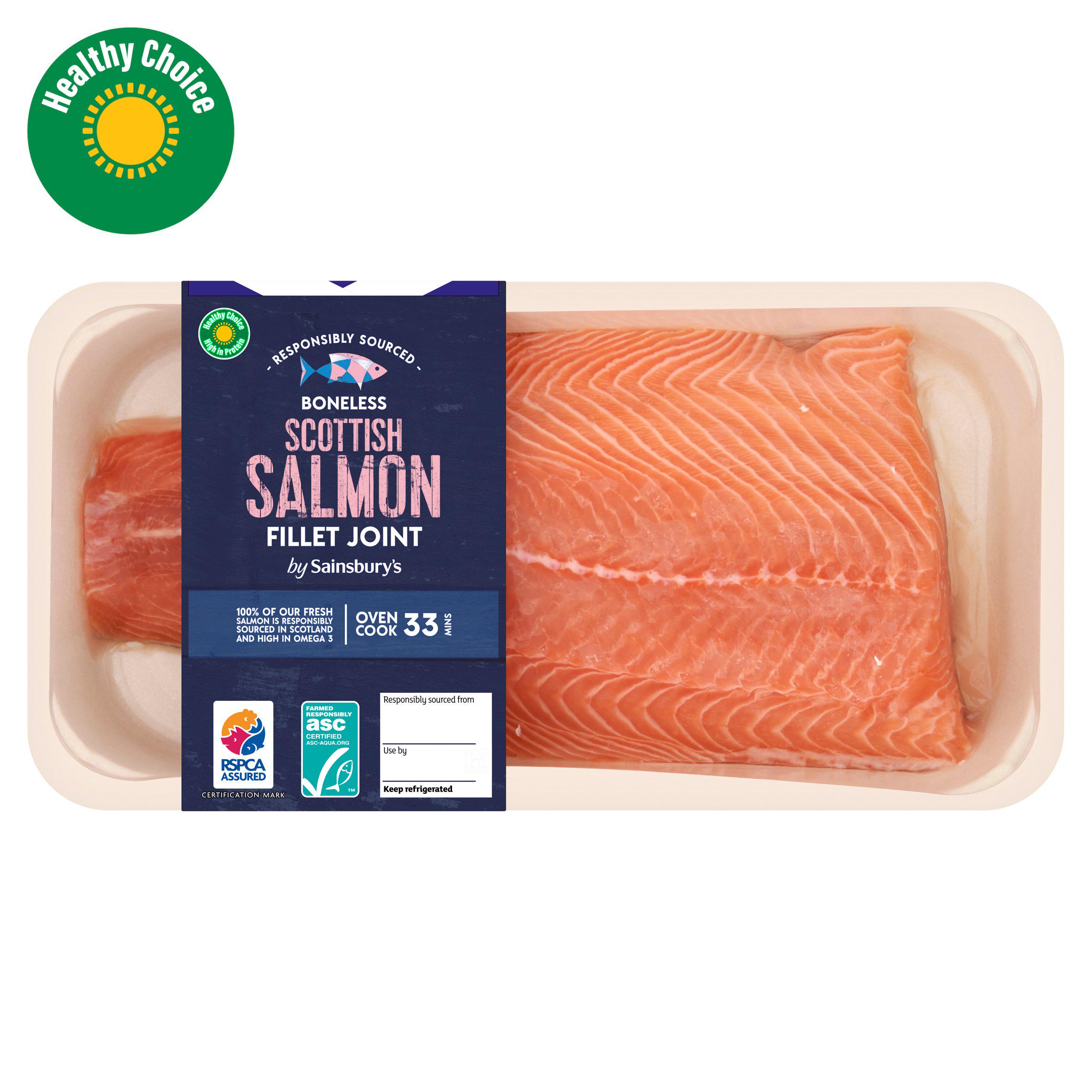 Sainsbury's 500g Skin on ASC Scottish Salmon Fillet
