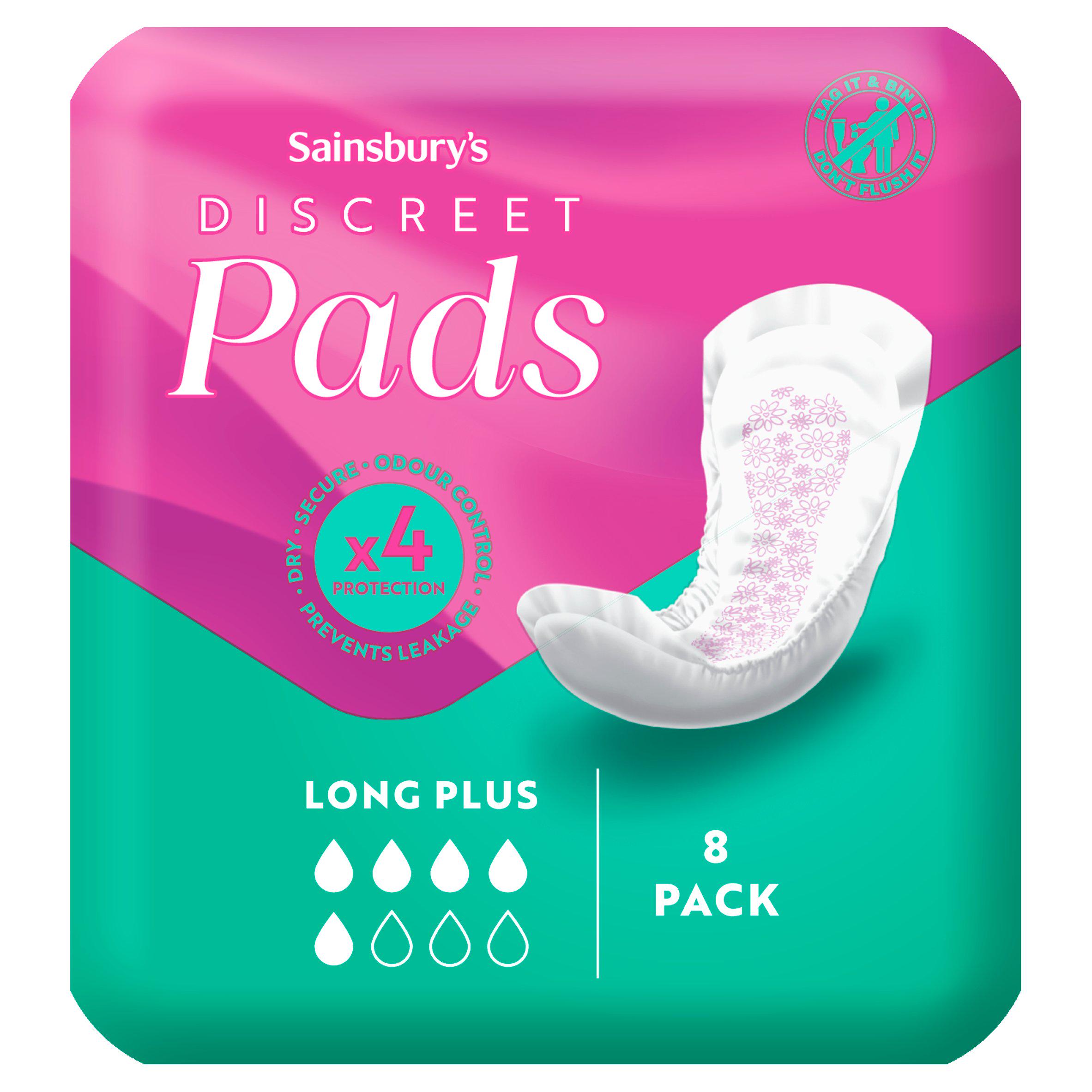 Sainsbury's Comfort Fit for Her Long Plus Women's Pads x8