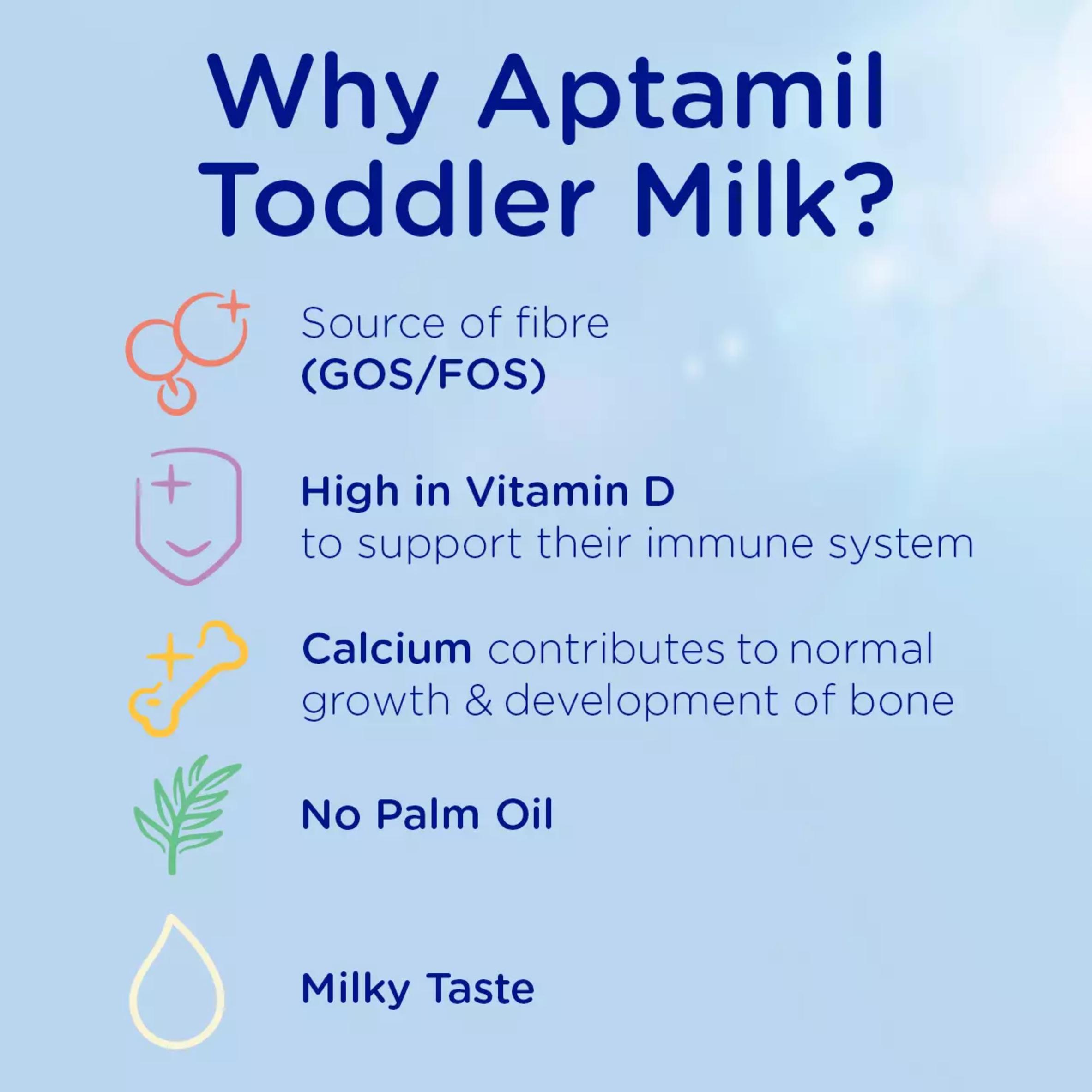 Aptamil 3 Toddler Milk Formula Powder 12-24 Months 800g thumbnail 3