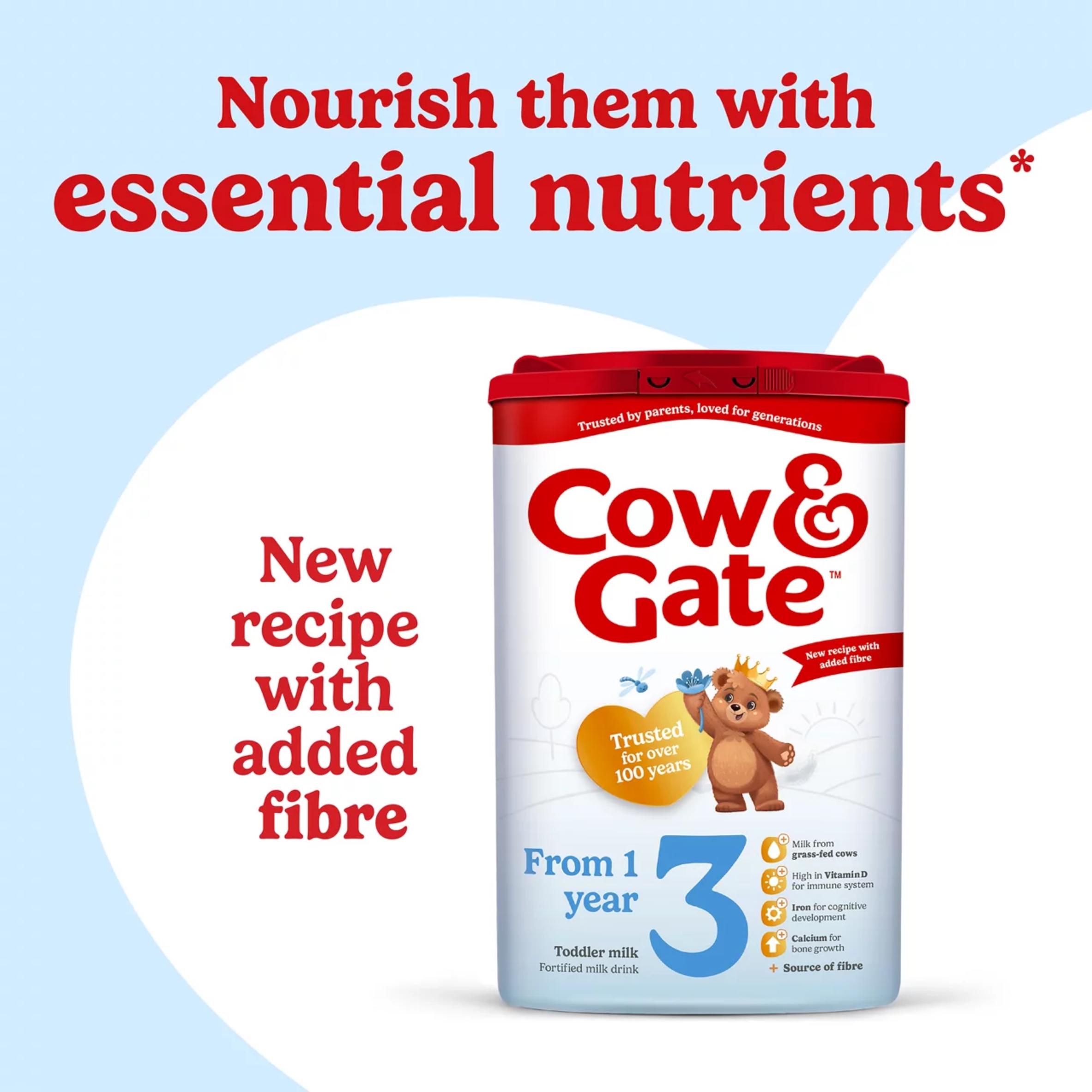 Cow & Gate 3 Toddler Milk Formula Powder 1+ Years 800g thumbnail 2
