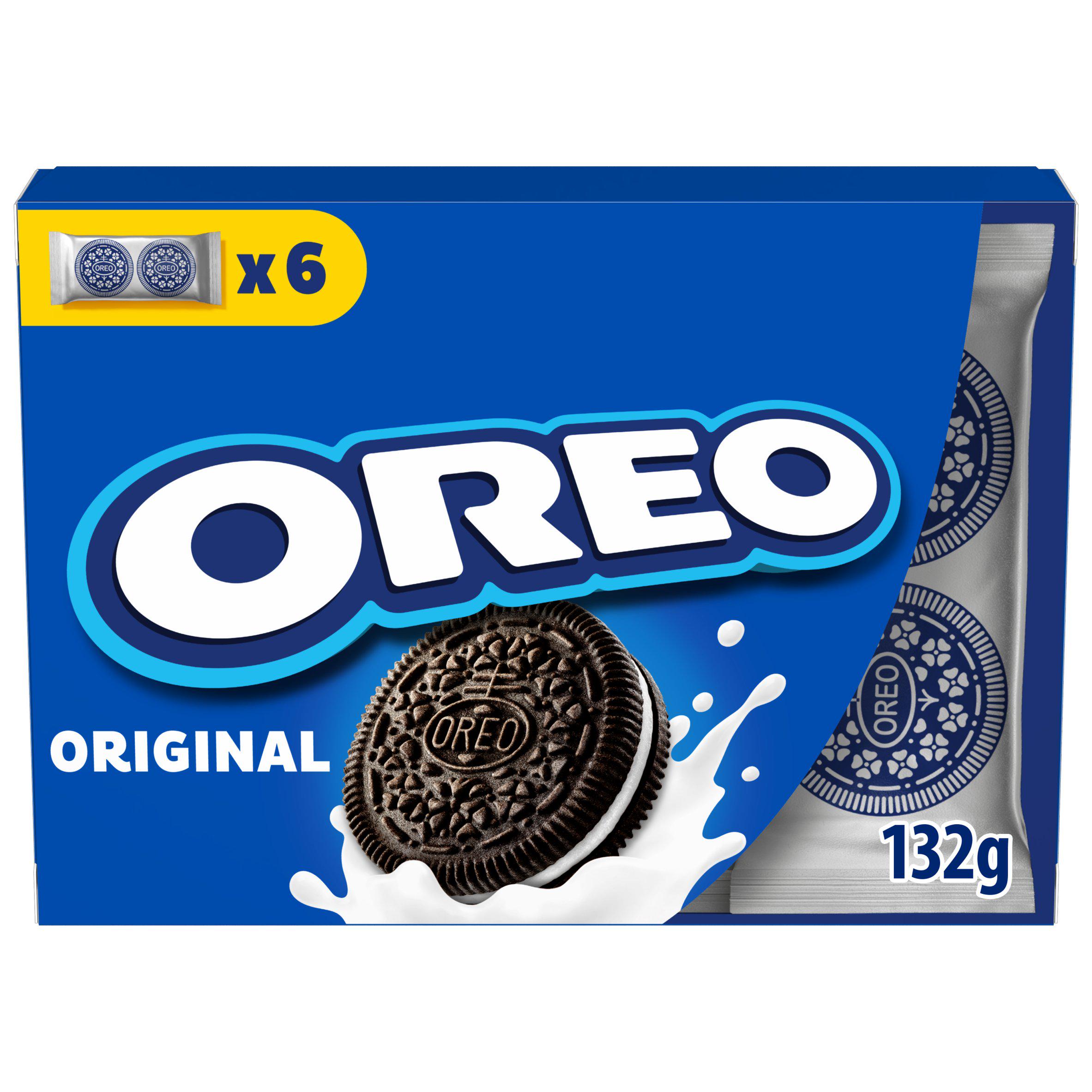 Oreo 6 x 22g Lunchbox Vanilla Chocolate Sandwich Biscuits Snack