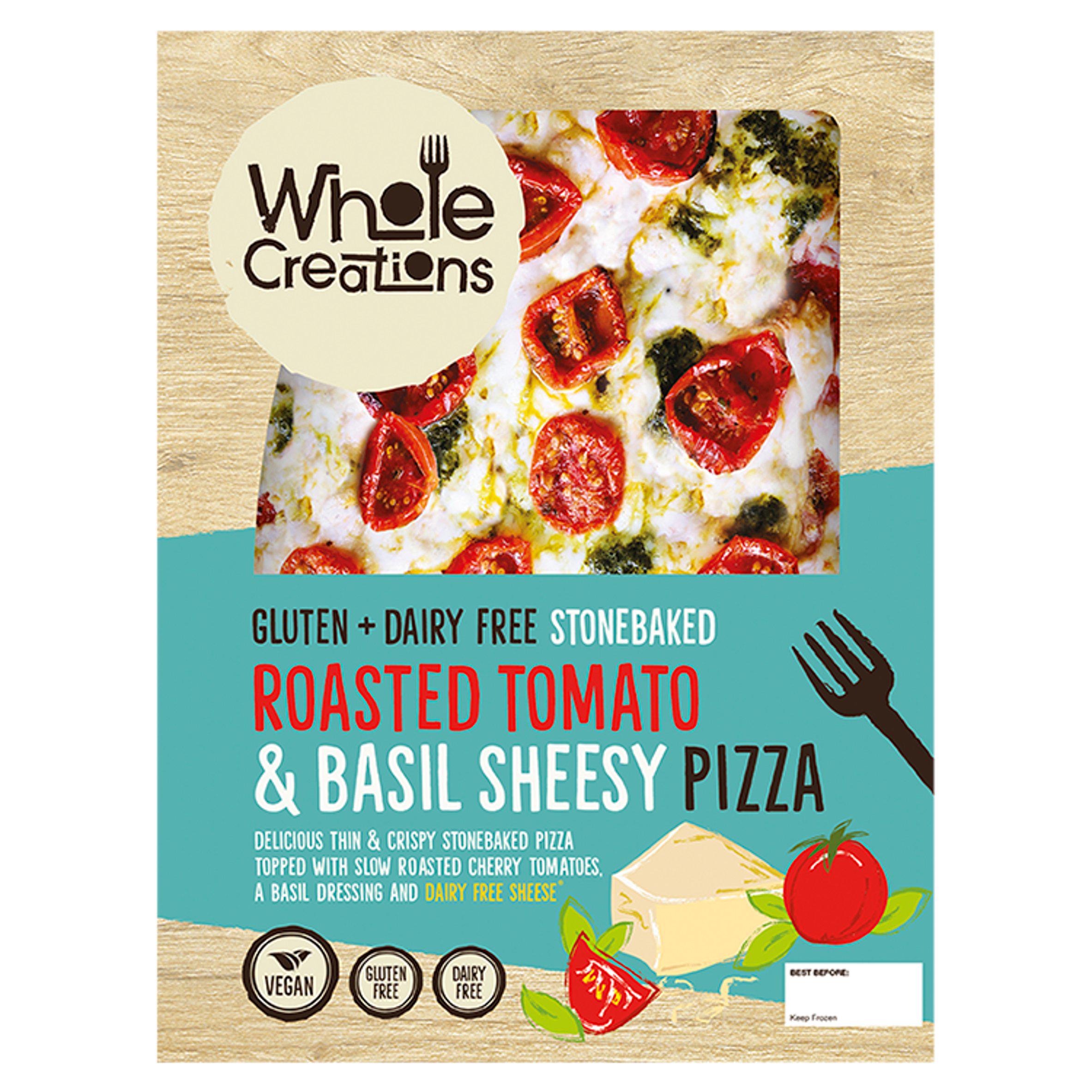 Wholecreations Dairy and Gluten Free Roasted Tomato & Basil Sheesy Pizza