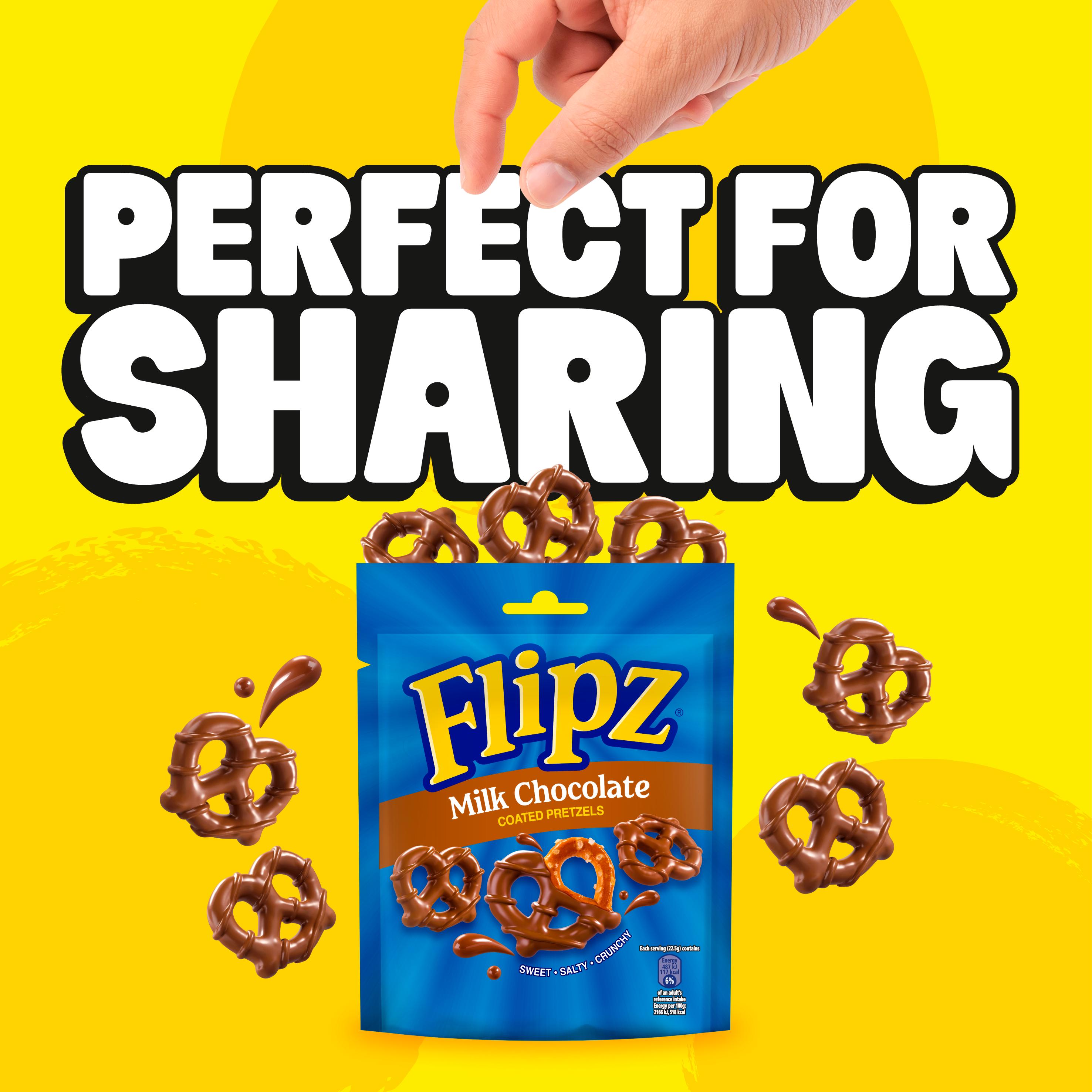 Flipz Milk Chocolate Covered Pretzels 90g thumbnail 2